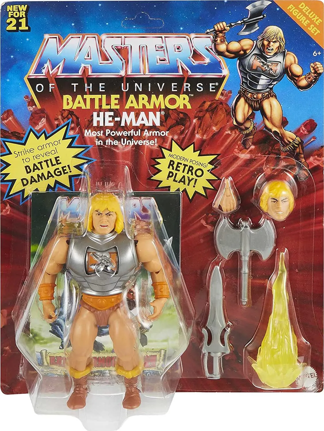 Mattel - Masters of the Universe Deluxe-Actionfigur - He-Man (14cm)