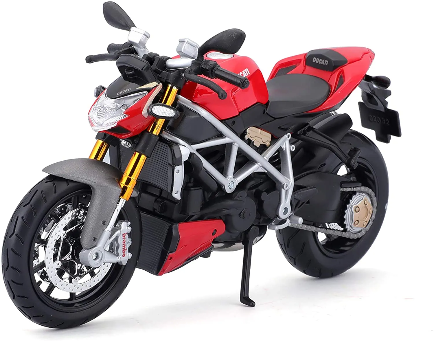 Maisto 5-11024 -  Modellmotorrad - Ducati mod. Streetfighter S (schwarz-rot, Maßstab 1:12)
