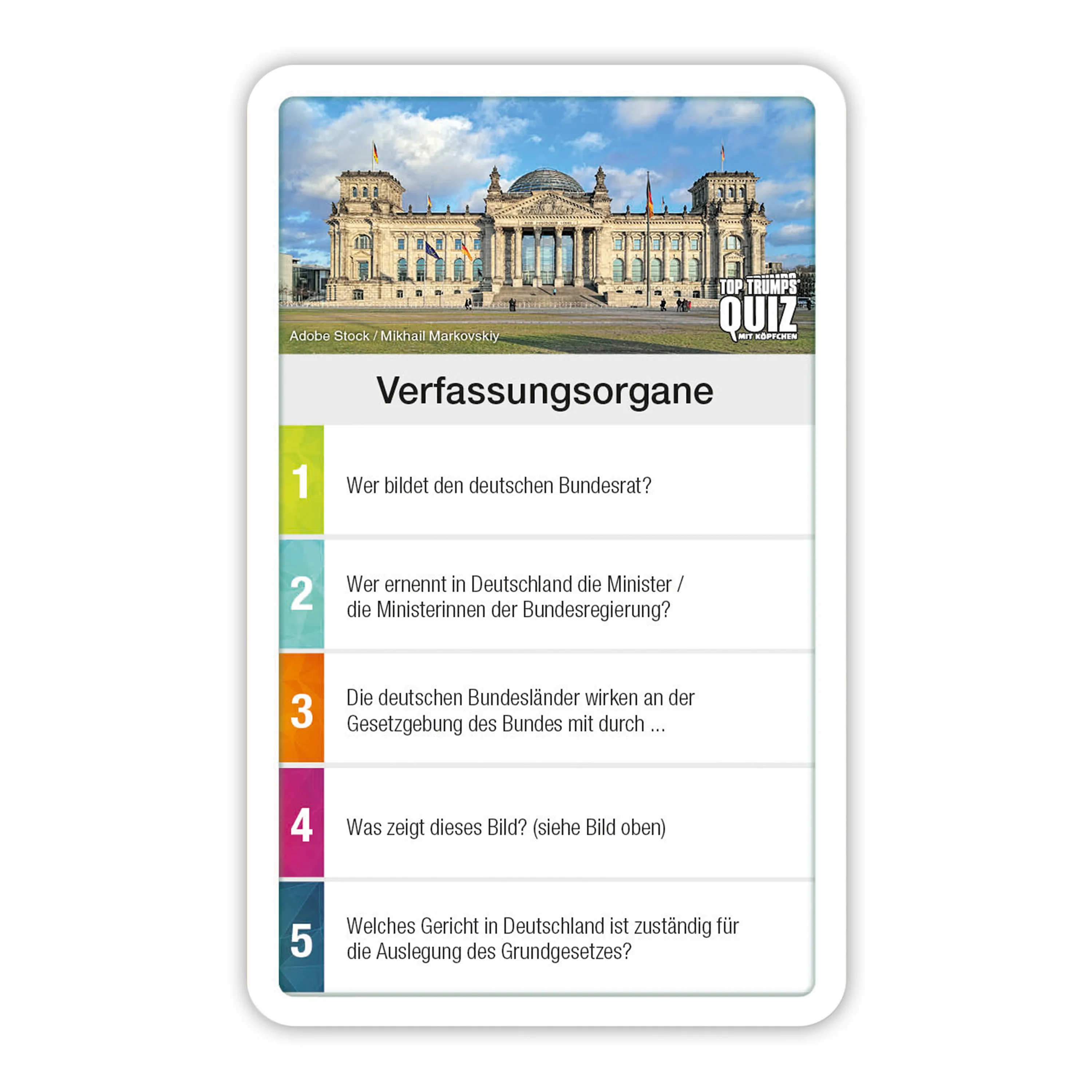 Top Trumps Quiz - Deutschland Quiz