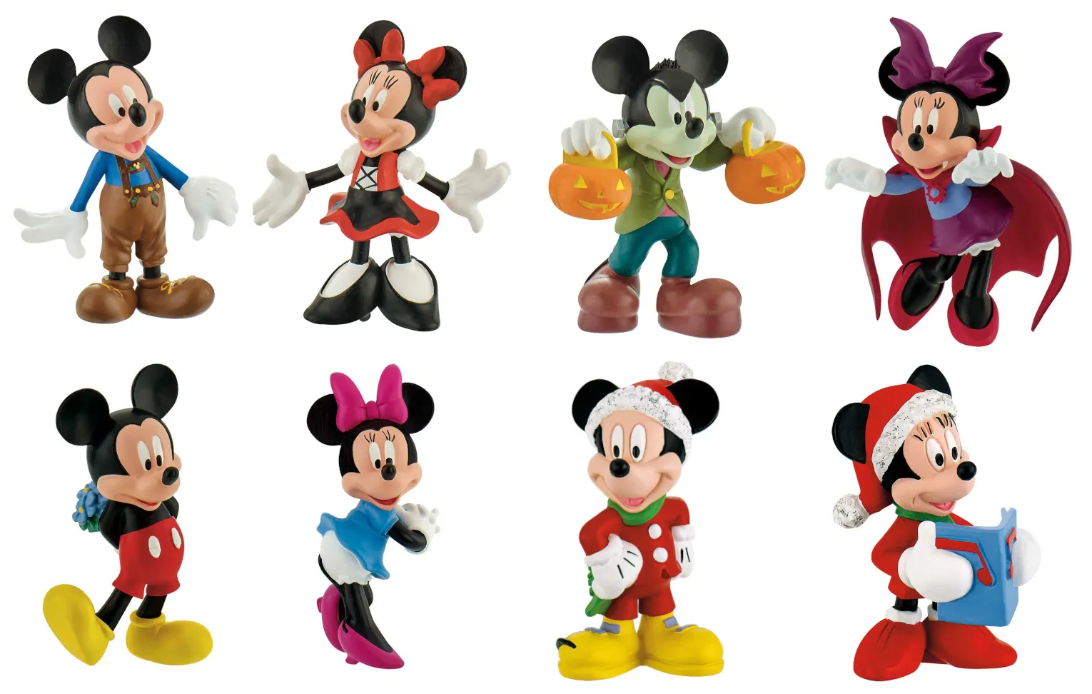 Micky & Minnie Maus Figuren 7cm (8er Set)