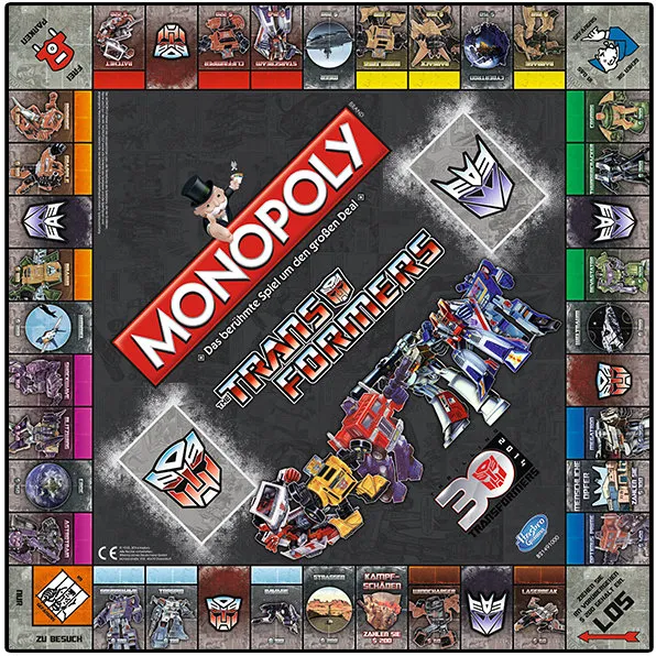 Monopoly Transformers + Risiko Transformers + Top Trumps Transformers
