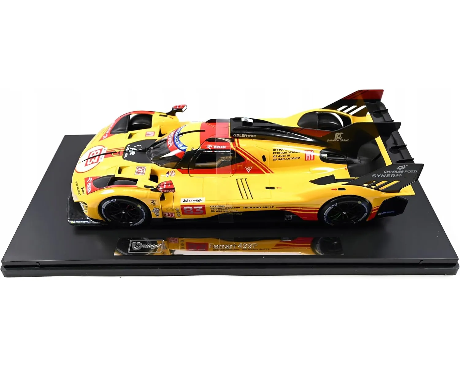 Bburago 18-16313 - Modellauto - Ferrari Deluxe 499P LMH #83, '24 (Maßstab 1:18)