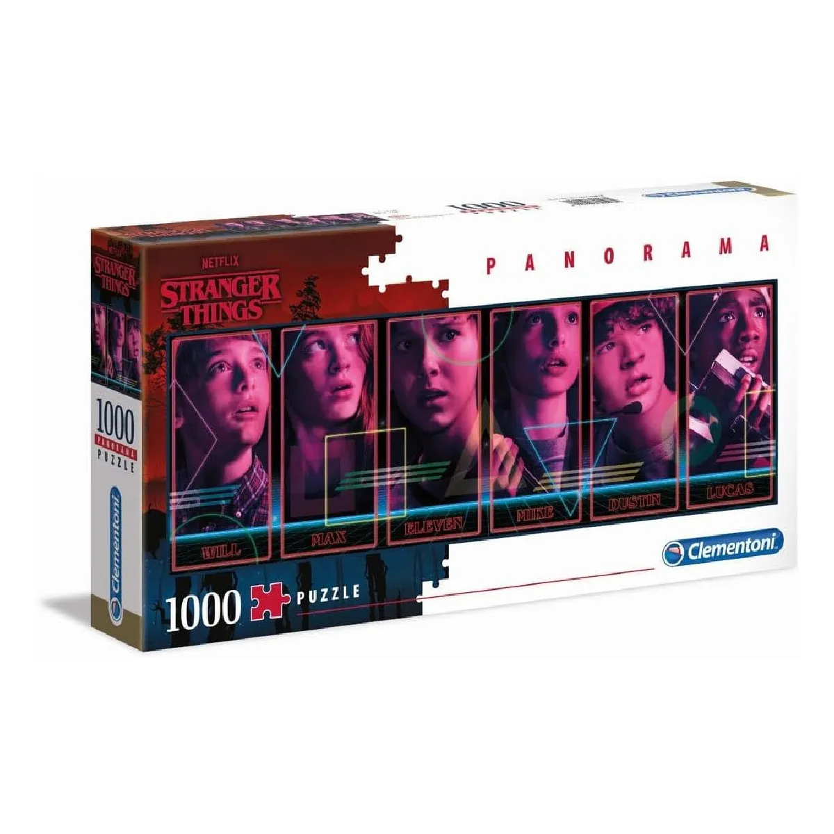 Clementoni 39548 - Panorama Puzzle - Stranger Things (1000 Teile)