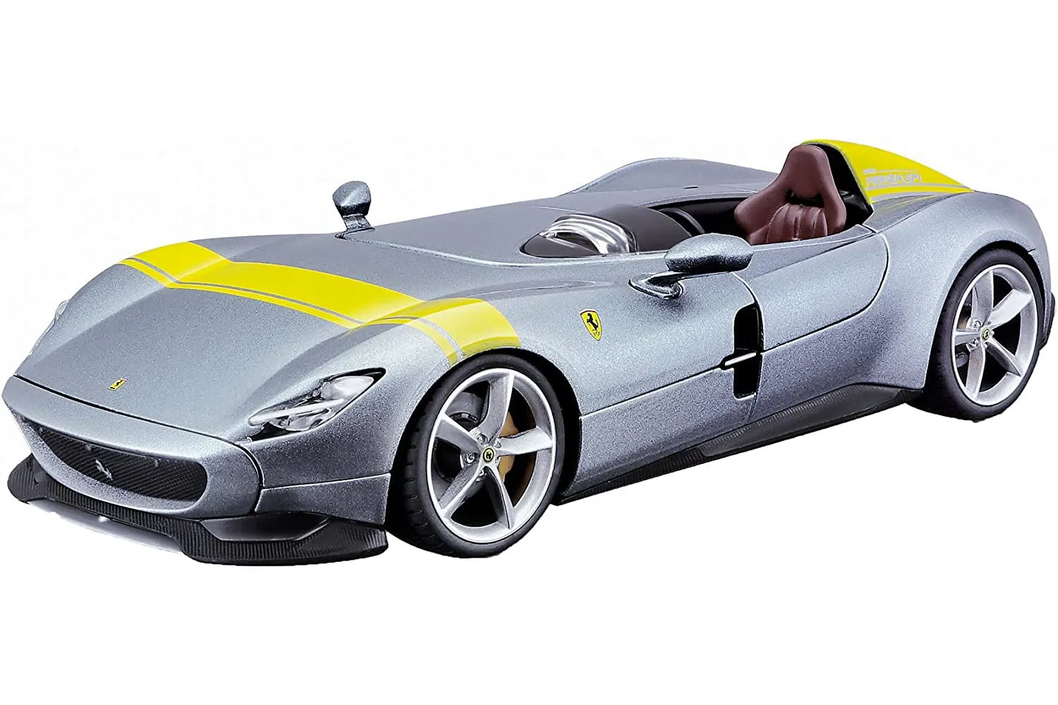 Bburago 18-26027 - Modellauto - Ferrari Monza SP1 (silber, Maßstab 1:24)