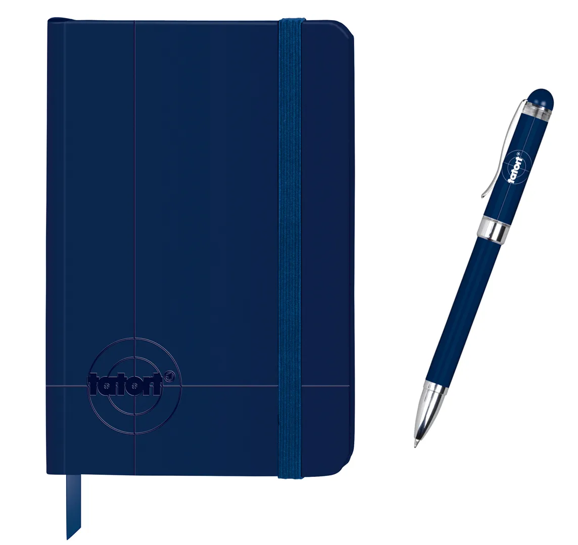 Tatort - Das Notizbuch (groß, A5) + Kugelschreiber