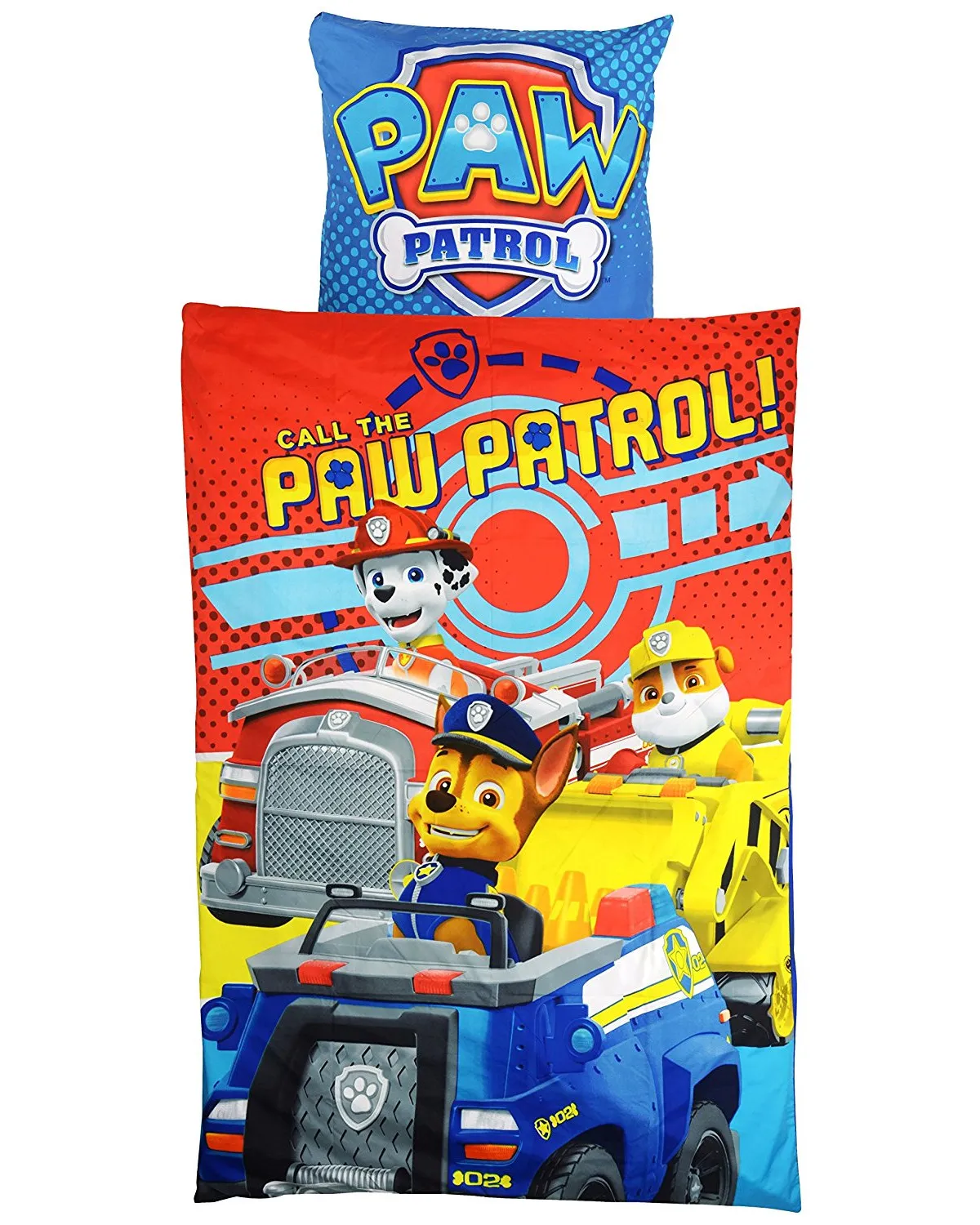 Paw Patrol Bettwäsche Set (135x200cm, 80x80cm)
