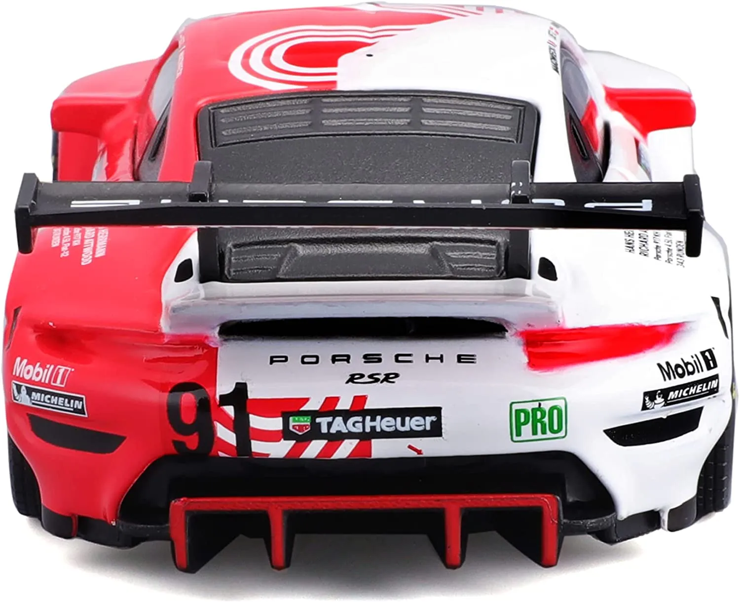 Bburago 18-38308 - Modellauto - Porsche 911 RSR LeMans '20 (rot, Maßstab 1:43)