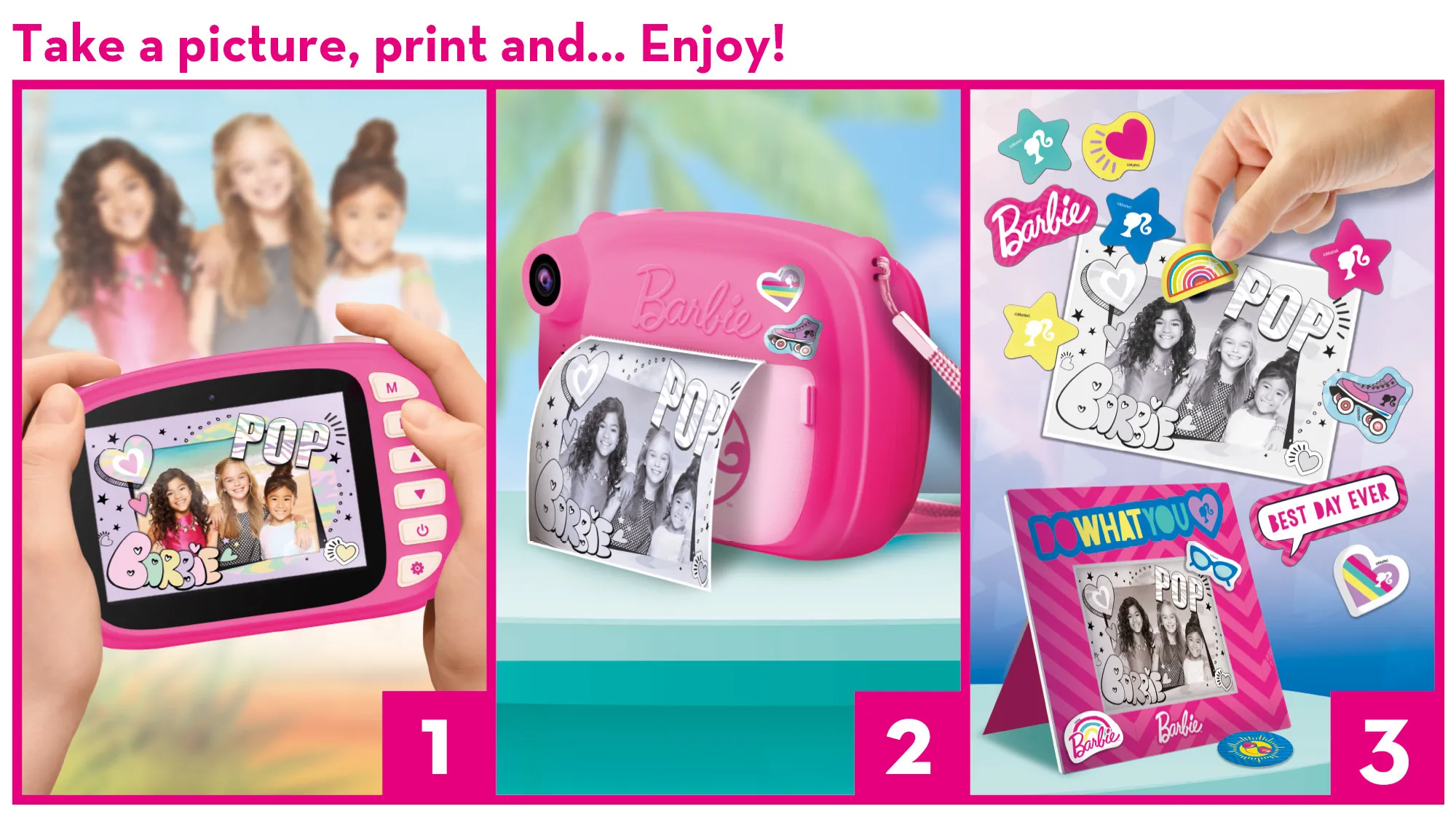 Lisciani 97050 - Barbie Print Cam Sofortbildkamera Kamera