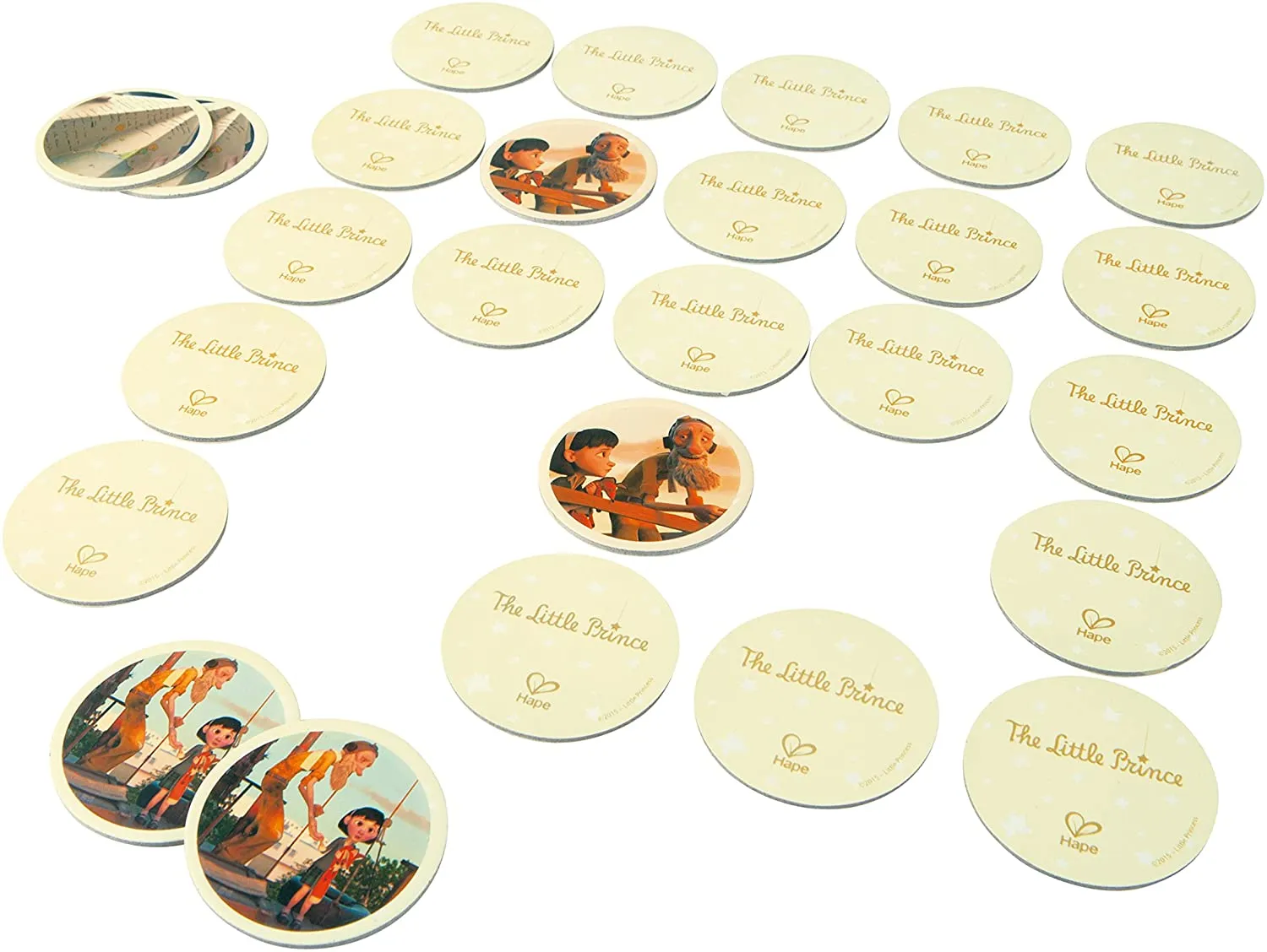 Der kleine Prinz - Spiele 3er Set (Memo, Domino, Stapelwürfel)