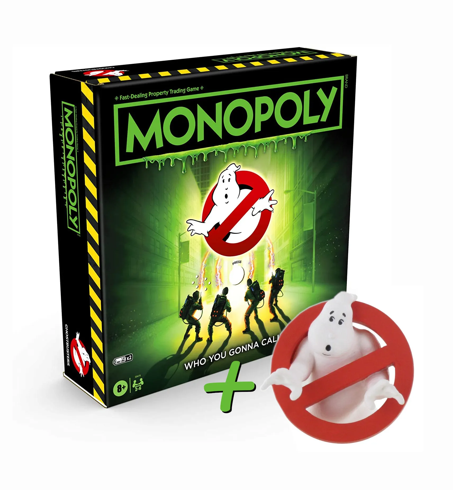 Monopoly Ghostbusters (englisch) + Sammlerfigur "Ghostbusters Logo"