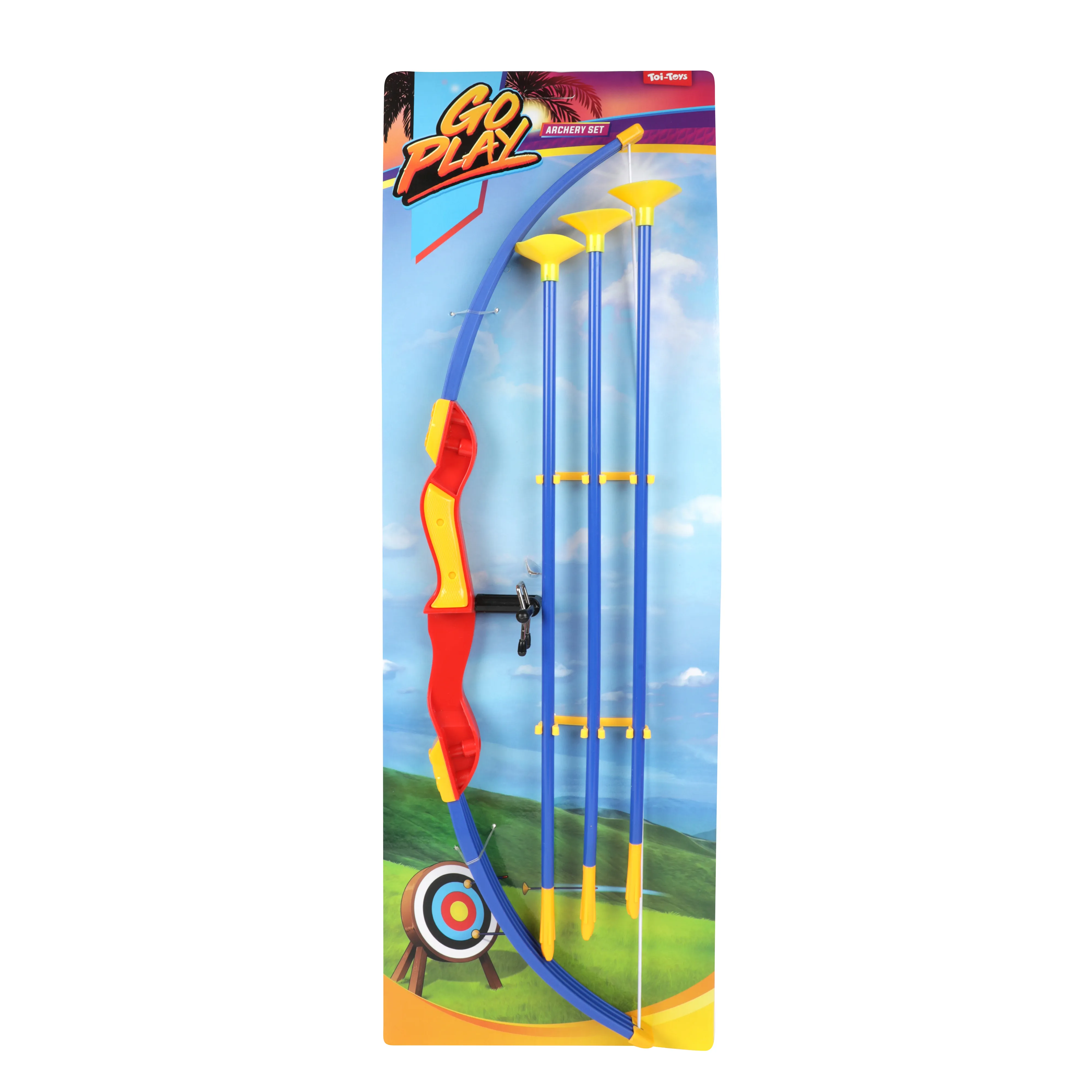 Toi-Toys - Go Play - Pfeil und Bogen mit 3 Saugnapfpfeilen