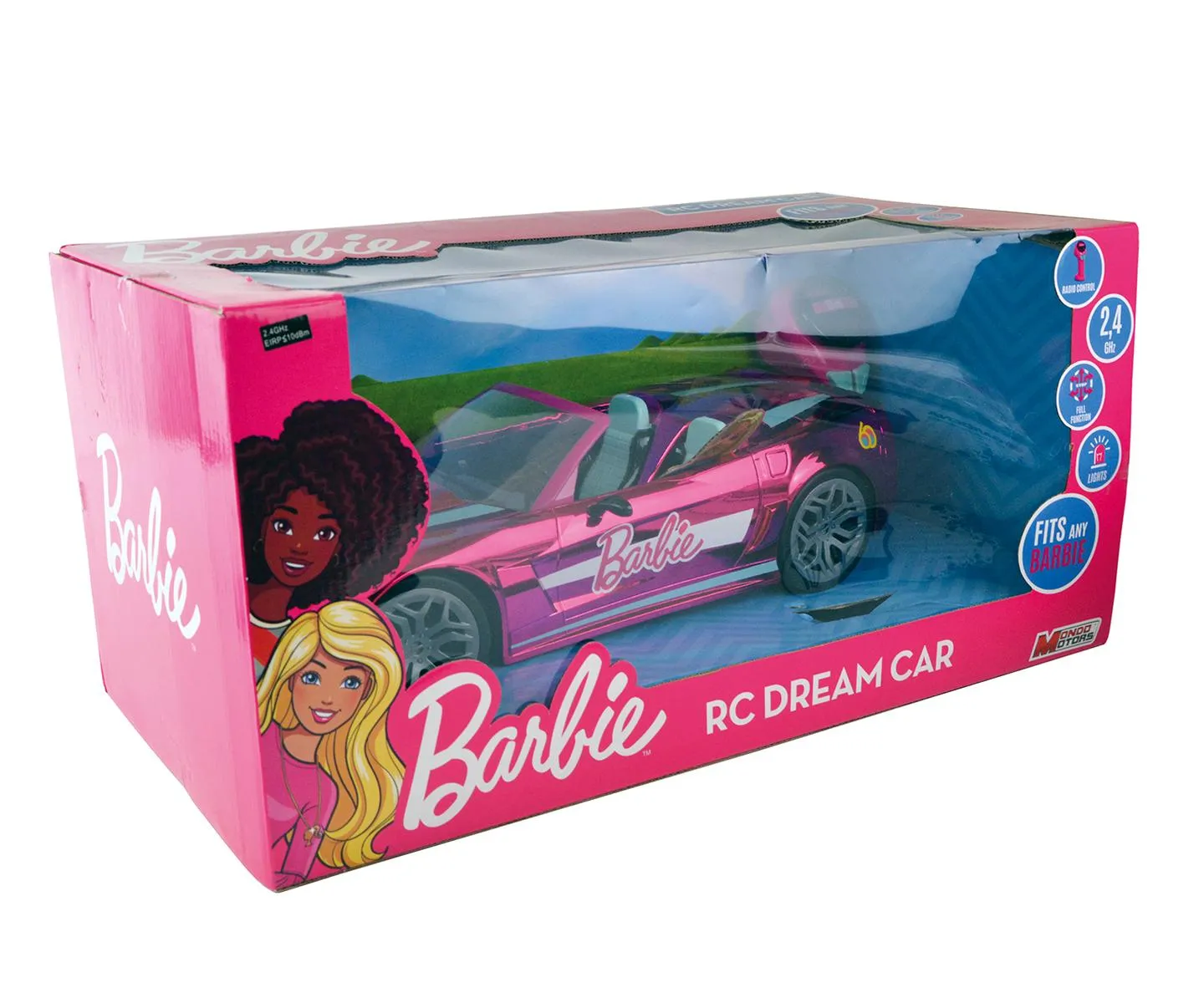 Ferngesteurtes Auto - Barbie Dream Car (40 cm) inkl. Barbie Malibu Puppe