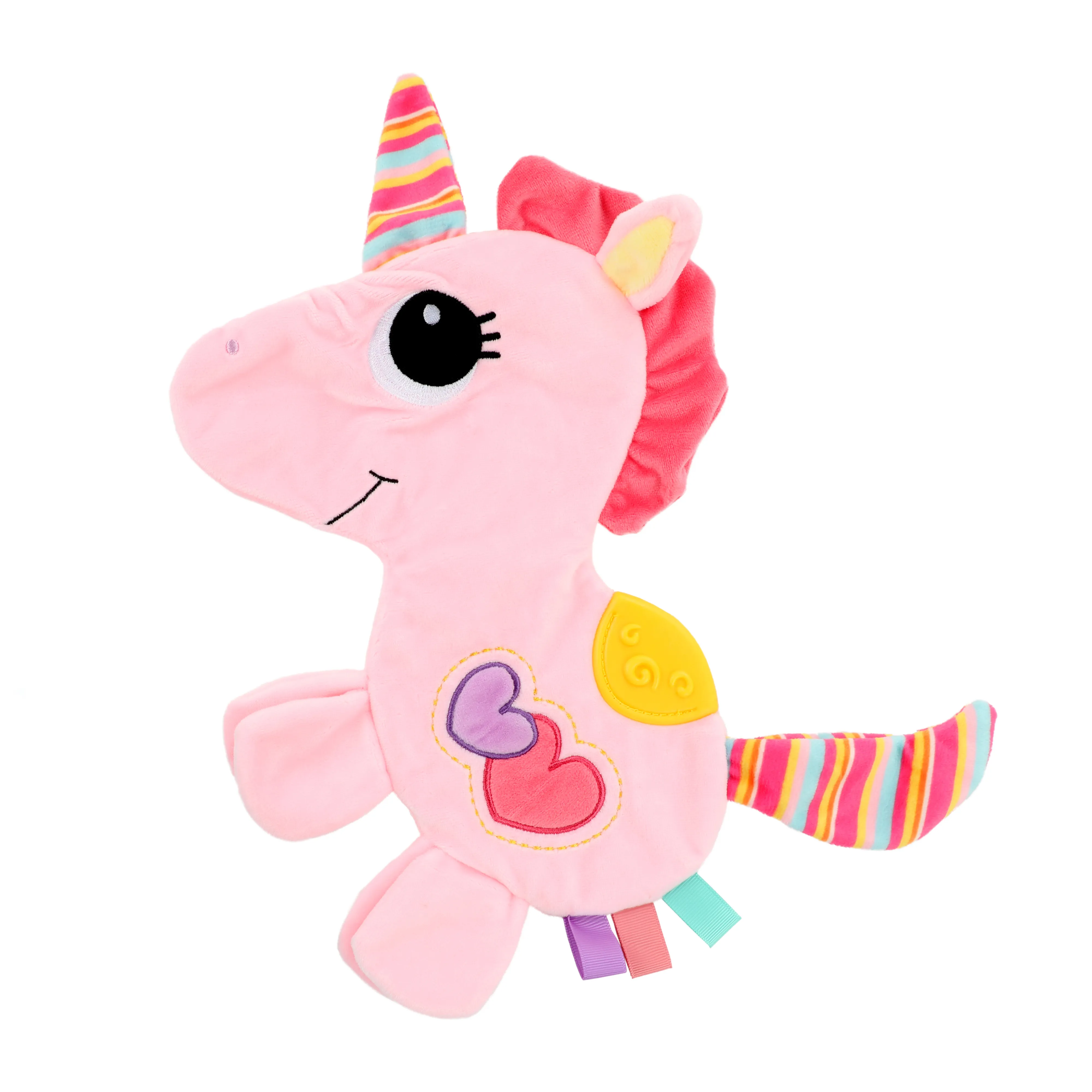 Toi-Toys LITTLE STARS Einhorn Knistertuch – Kuscheltuch für Babys