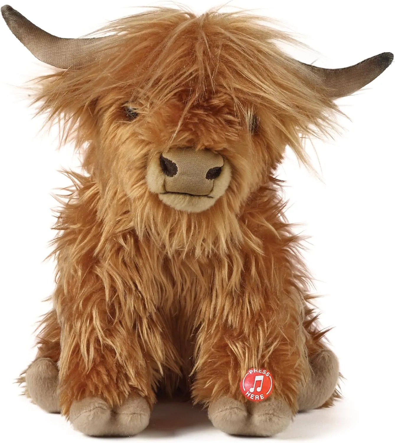 Living Nature Highland Cow Large braun 20cm - ohne Sound