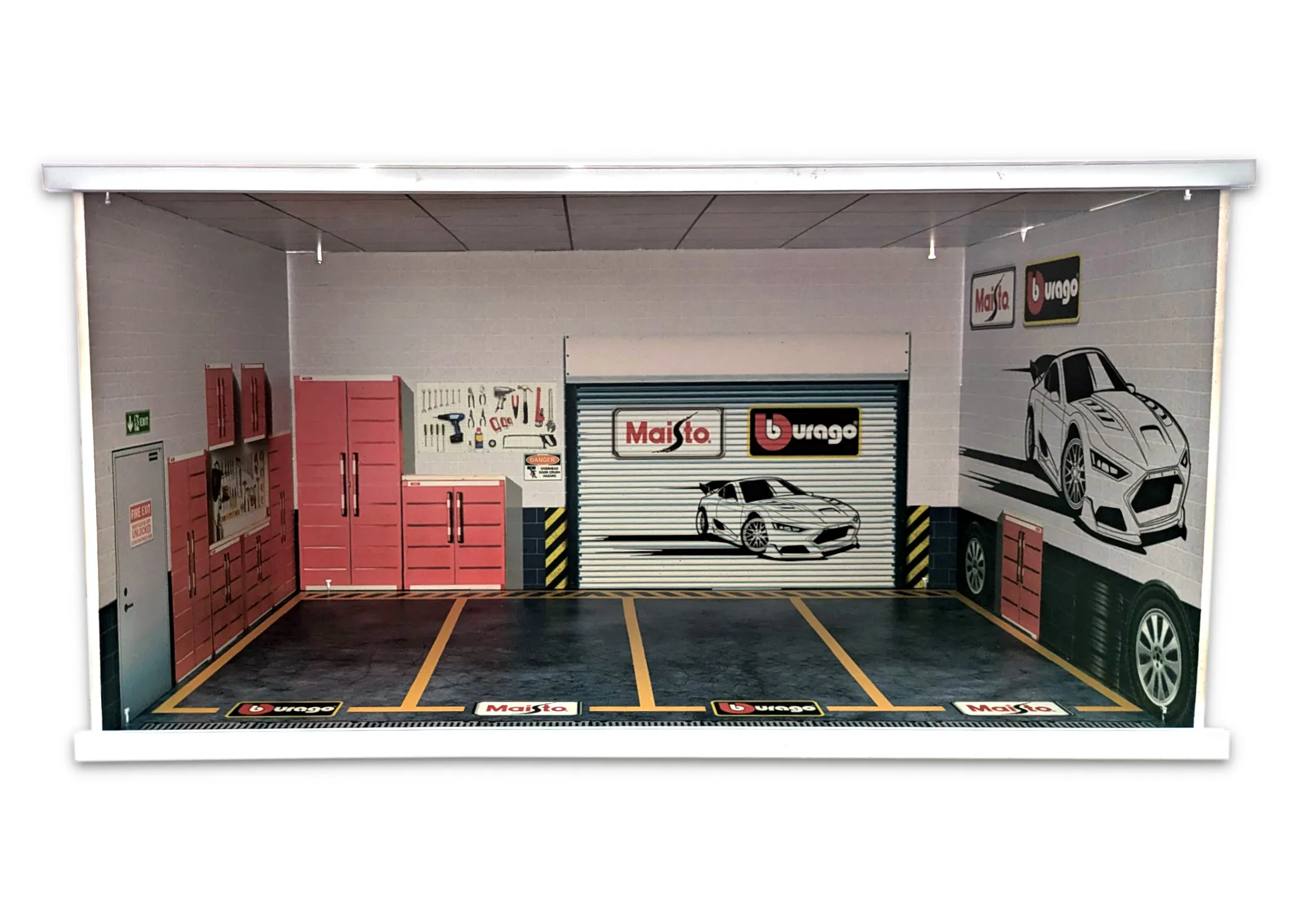 Bburago MA0089 - Light Box Display (60x40x30cm) ohne Inhalt