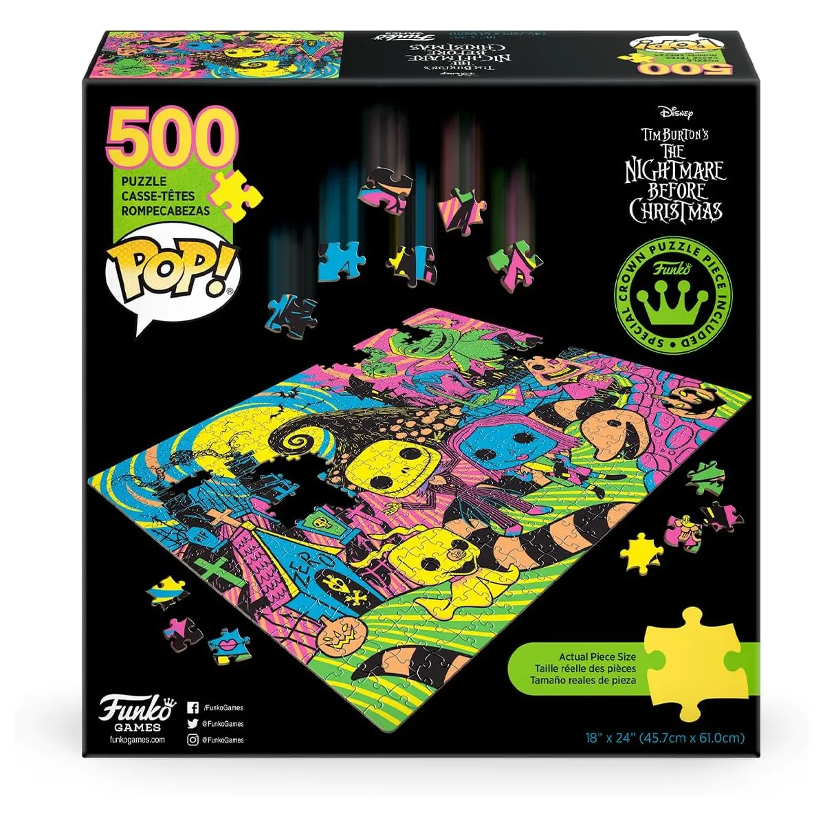 Funko 72623 - Puzzle - Nightmare before Christmas (500 Teile)