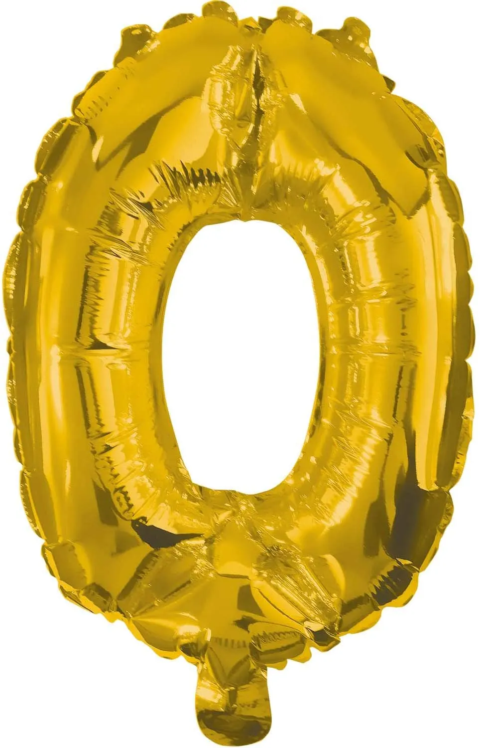 Procos - Folienballon - Zahl »0« (33cm, gold)