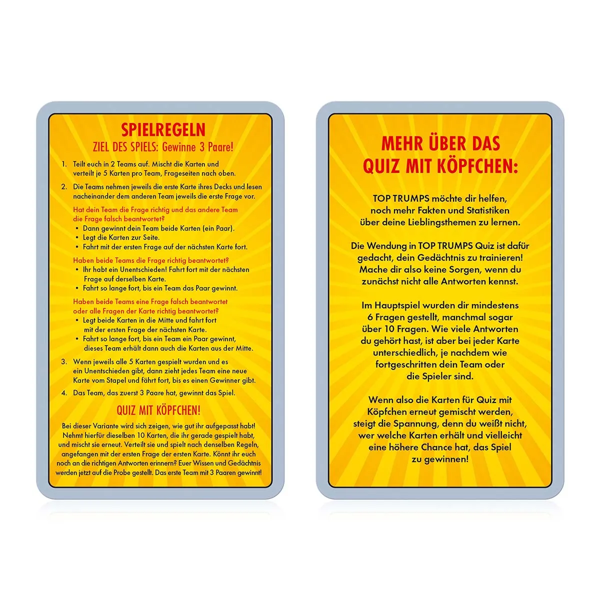 Top Trumps Quiz - Die verrücktesten Gesetze der Welt