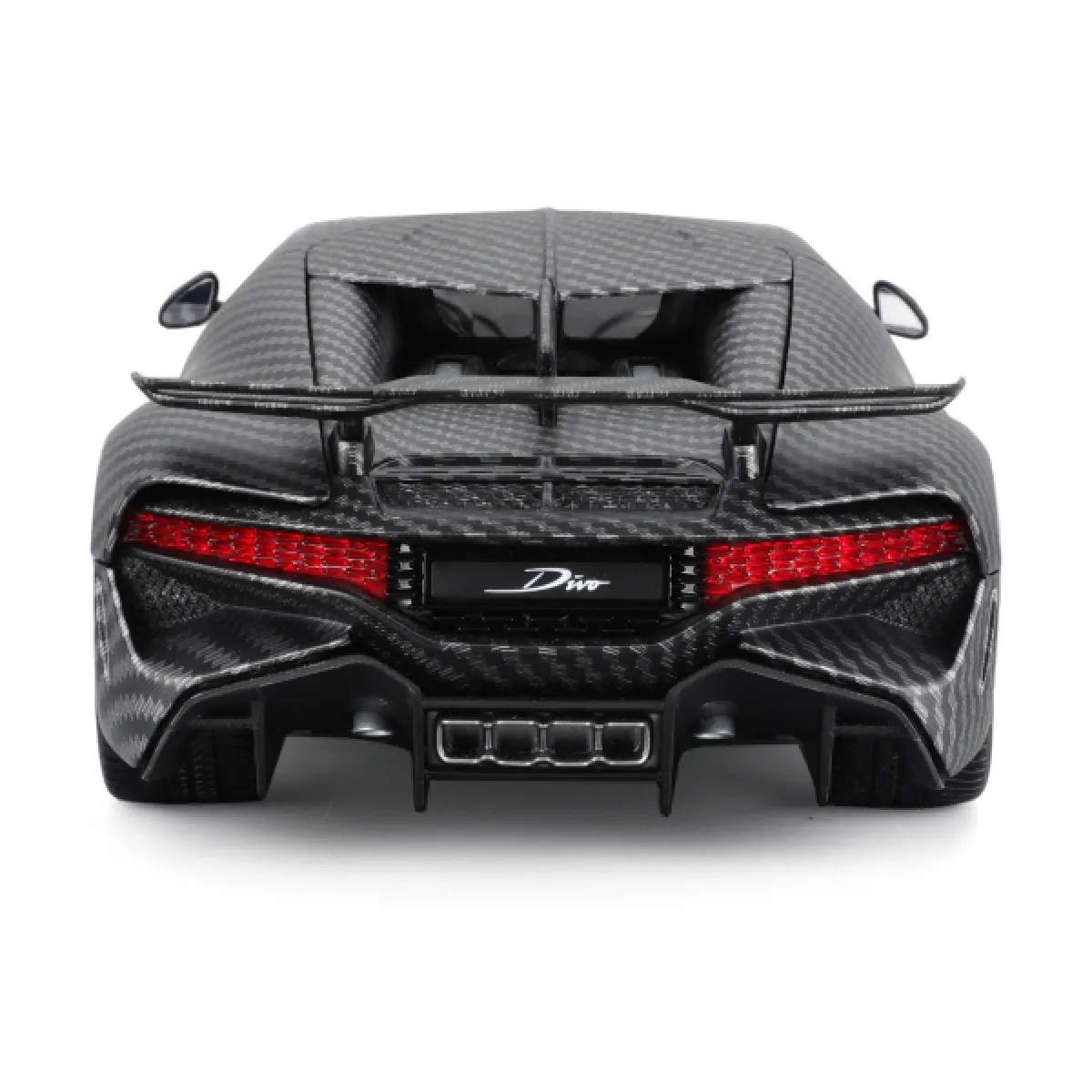 Bburago 18-11101 - Modellauto - Bugatti Divo Carbon (grau, Maßstab 1:18)