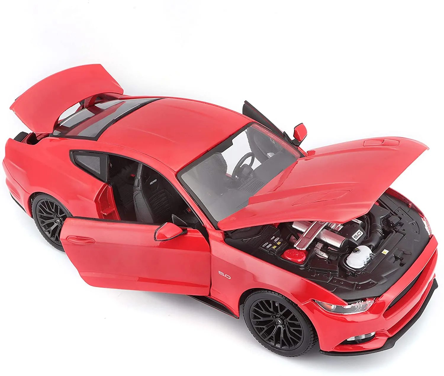 Maisto 31197 - Modellauto - Ford Mustang '15 (rot, Maßstab 1:18)