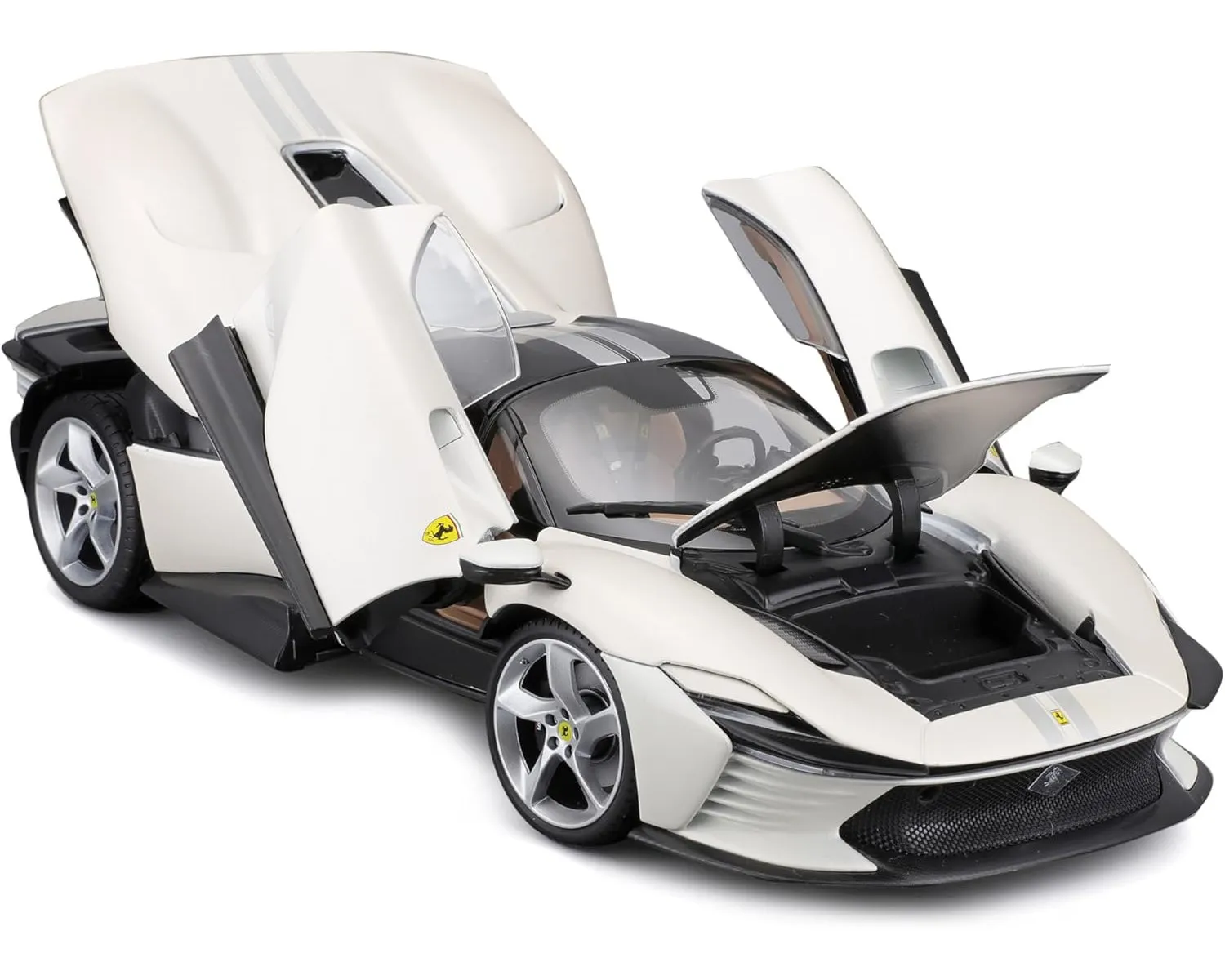 Bburago 18-16912 - Modellauto - Ferrari Daytona SP3 Signa (weiß, Maßstab 1:18)