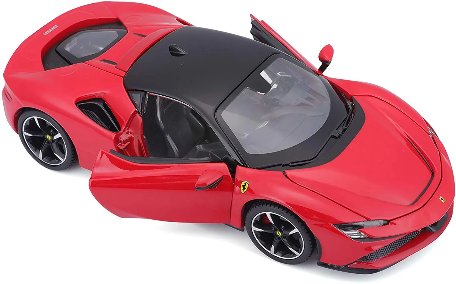 Bburago 18-26028 - Modellauto - Ferrari R&P SF90 Stradale (rot, Maßstab 1:24)