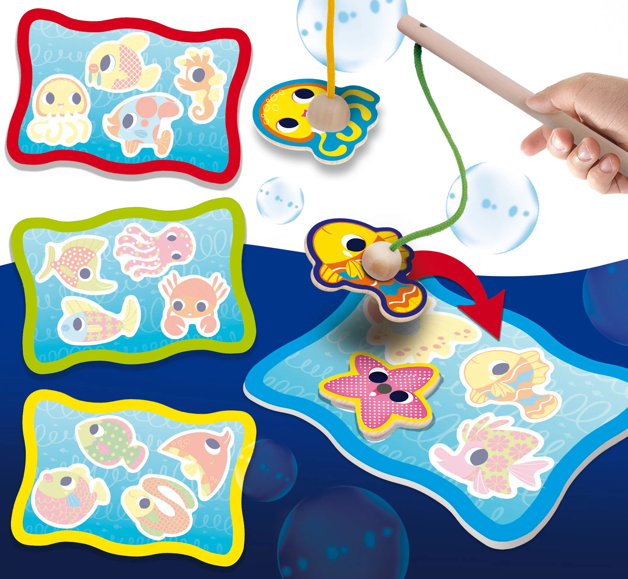 Lisciani 98354 - Montessori - Magnetic Fish Fun