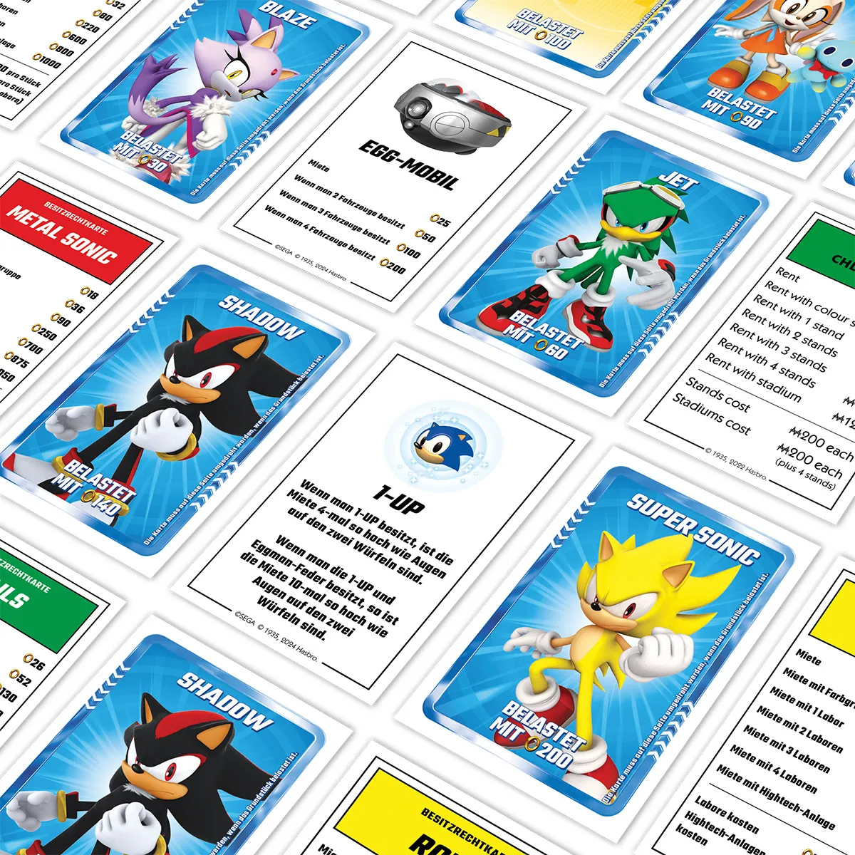Monopoly - Sonic + 6 EXTRA Spielfiguren Monopoly - Sonic + 6 EXTRA Spielfiguren