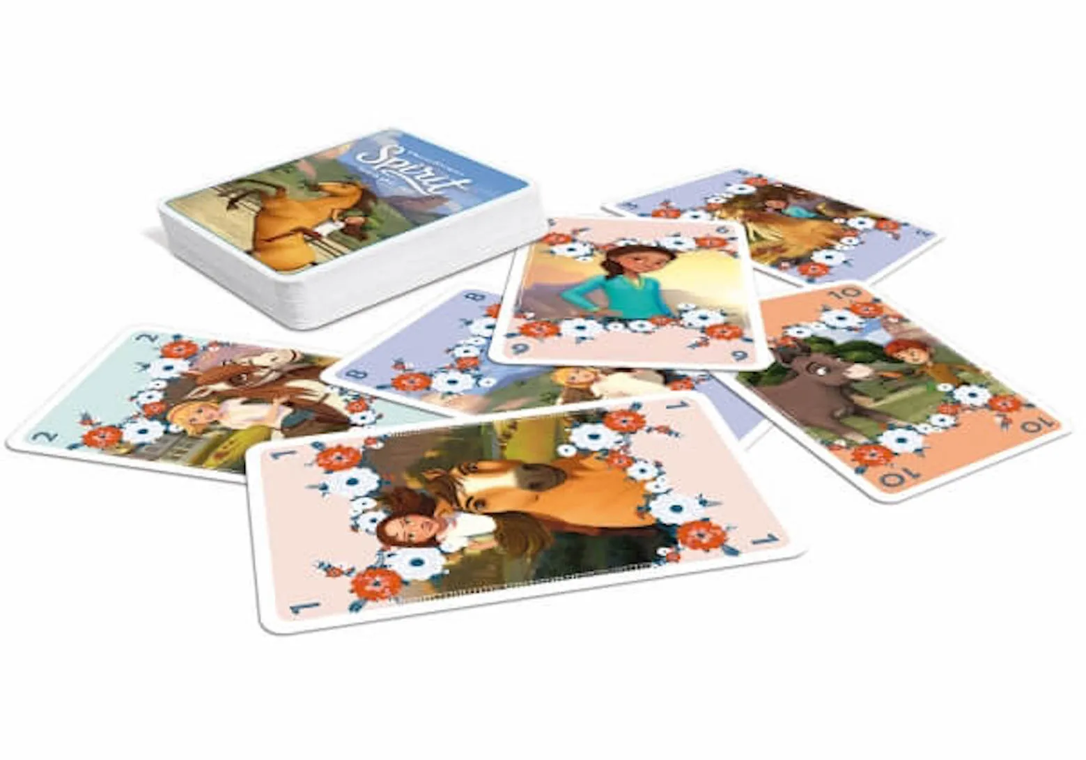 ASS Altenburger - DreamWorks - Spirit - Spielebox 3 in 1, Freunde-Memo, Vier zusammen, mogeln