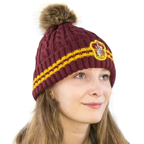 Harry Potter Beanie mit Pom-Pom - Gryffindor