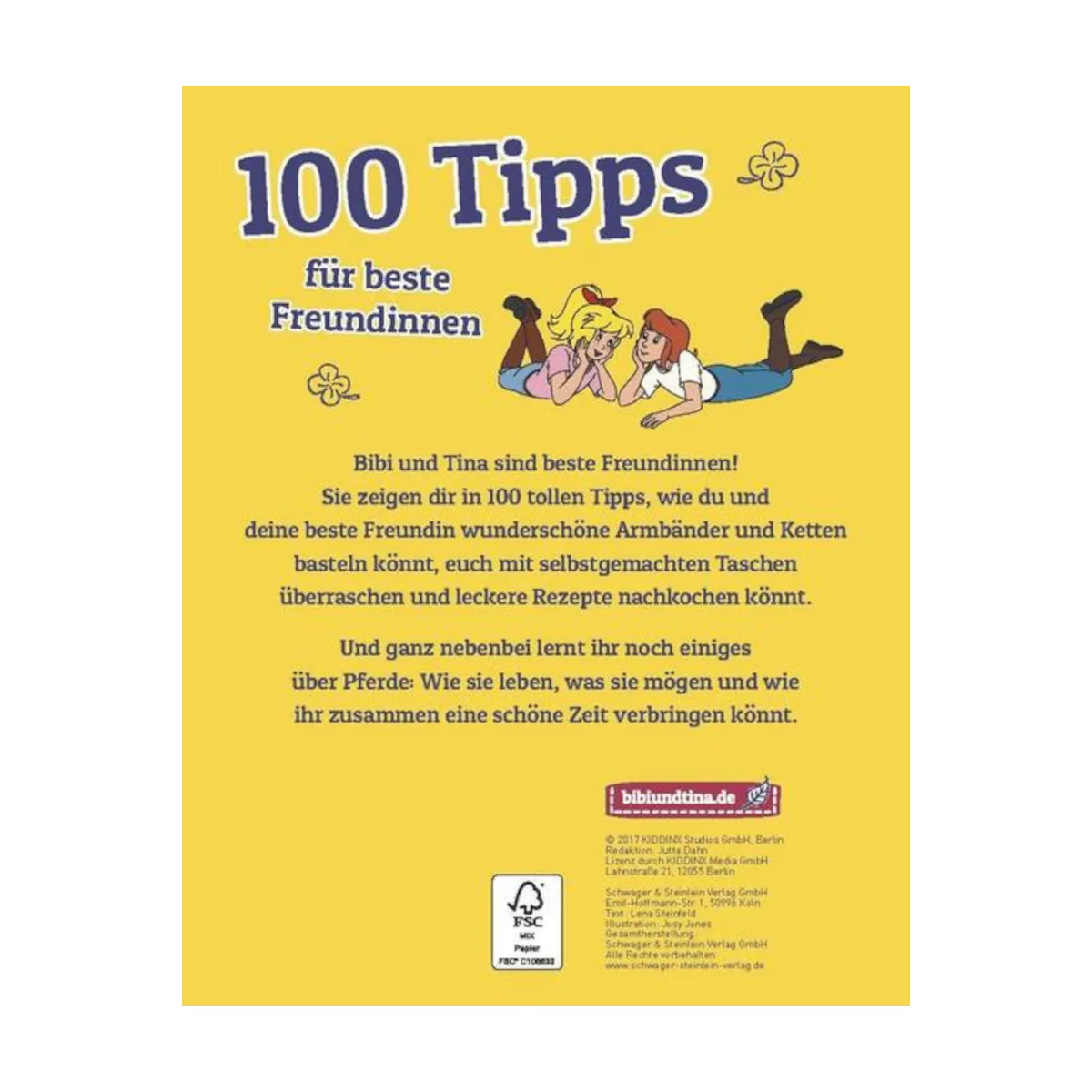 Bibi und Tina - Sachbuch, 100 Tipps für beste Freundinnen