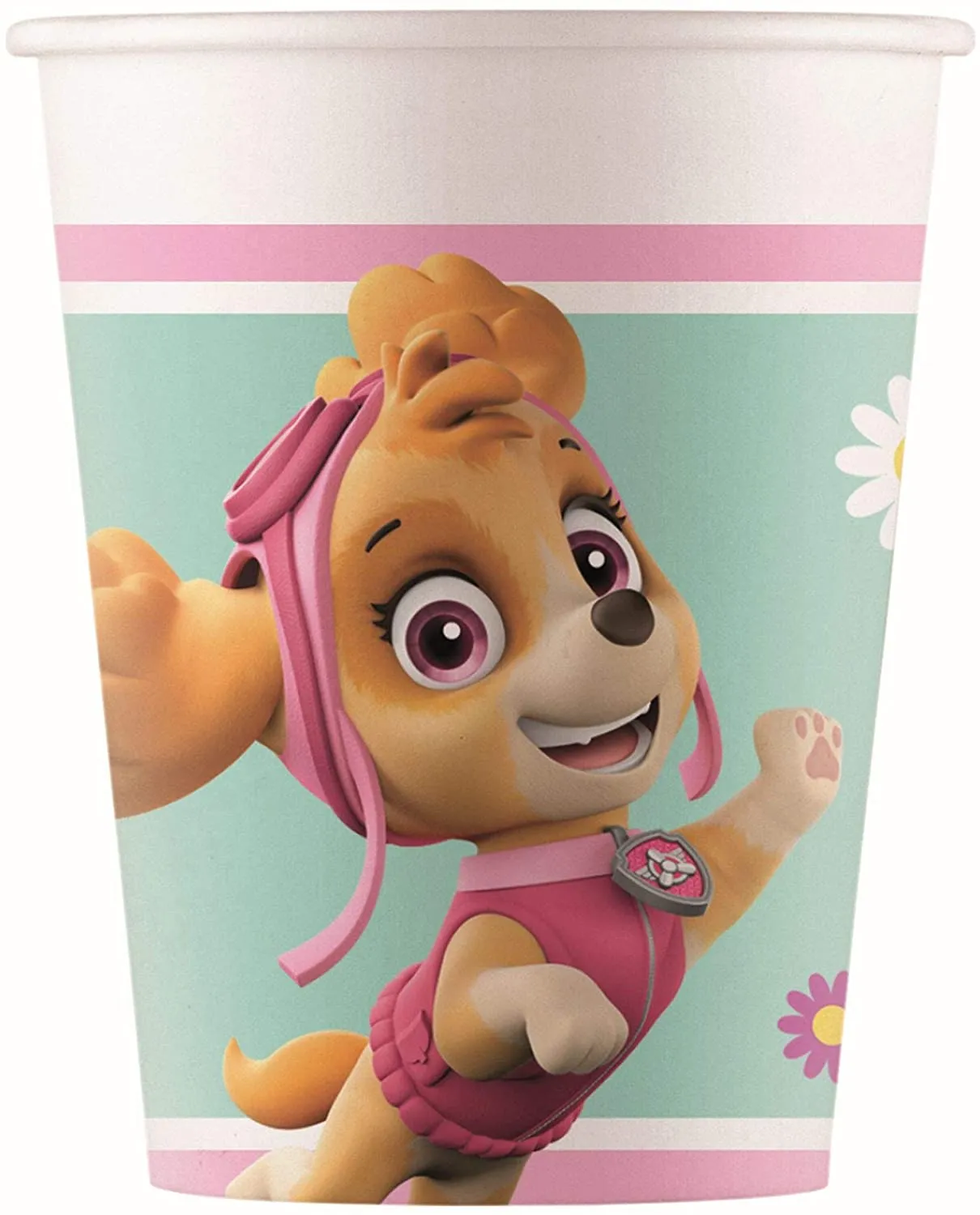 Procos - Paw Patrol Skye - Pappbecher (200ml, 8 Stück)