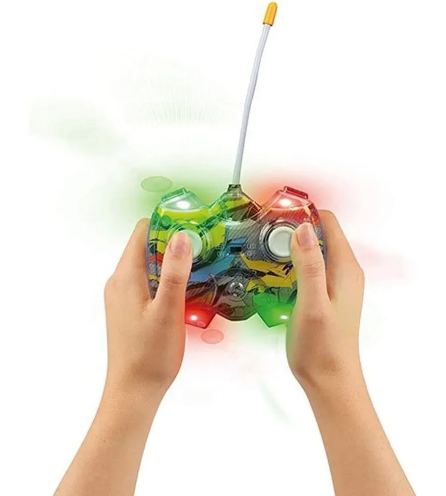 Toi-Toys - Ferngesteuertes Auto - Street Racer Flashy Neon (mit Licht, 18cm)