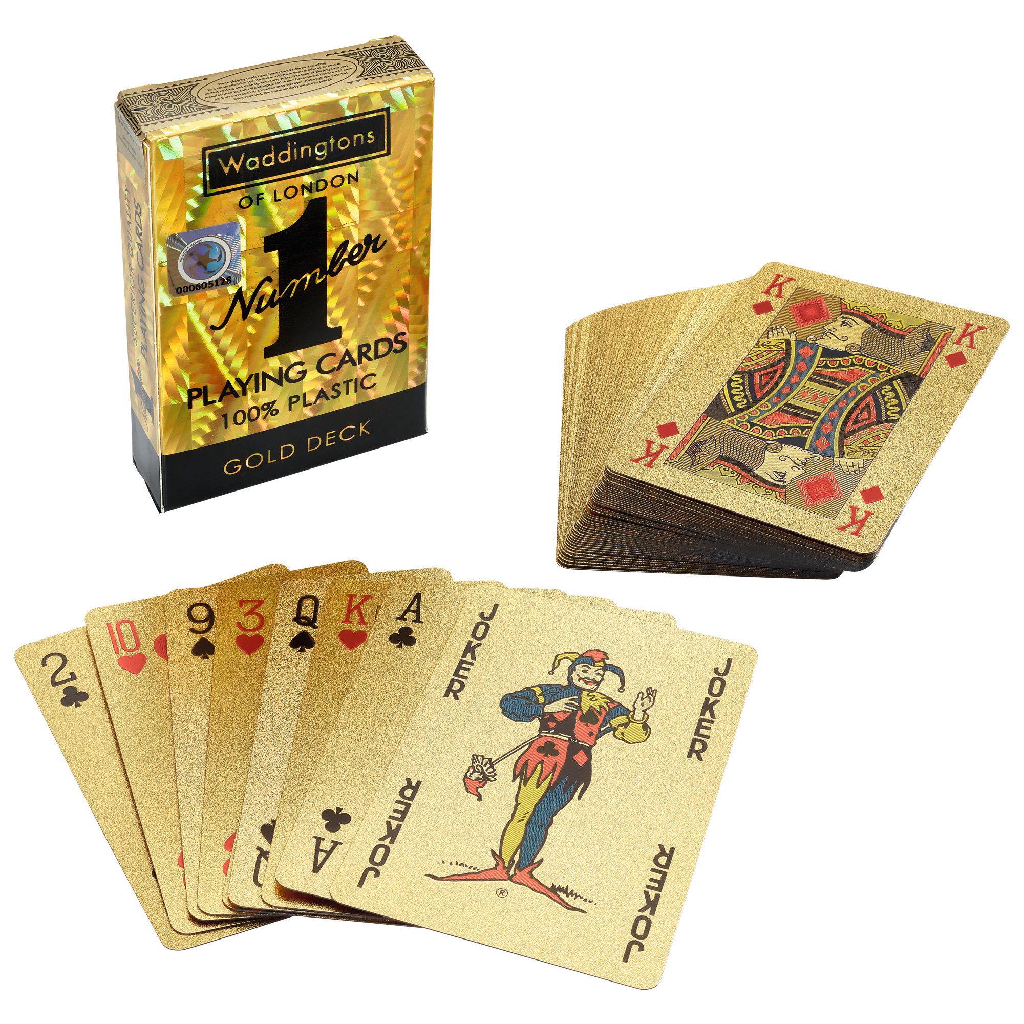 Number 1 Spielkarten Gold Edition