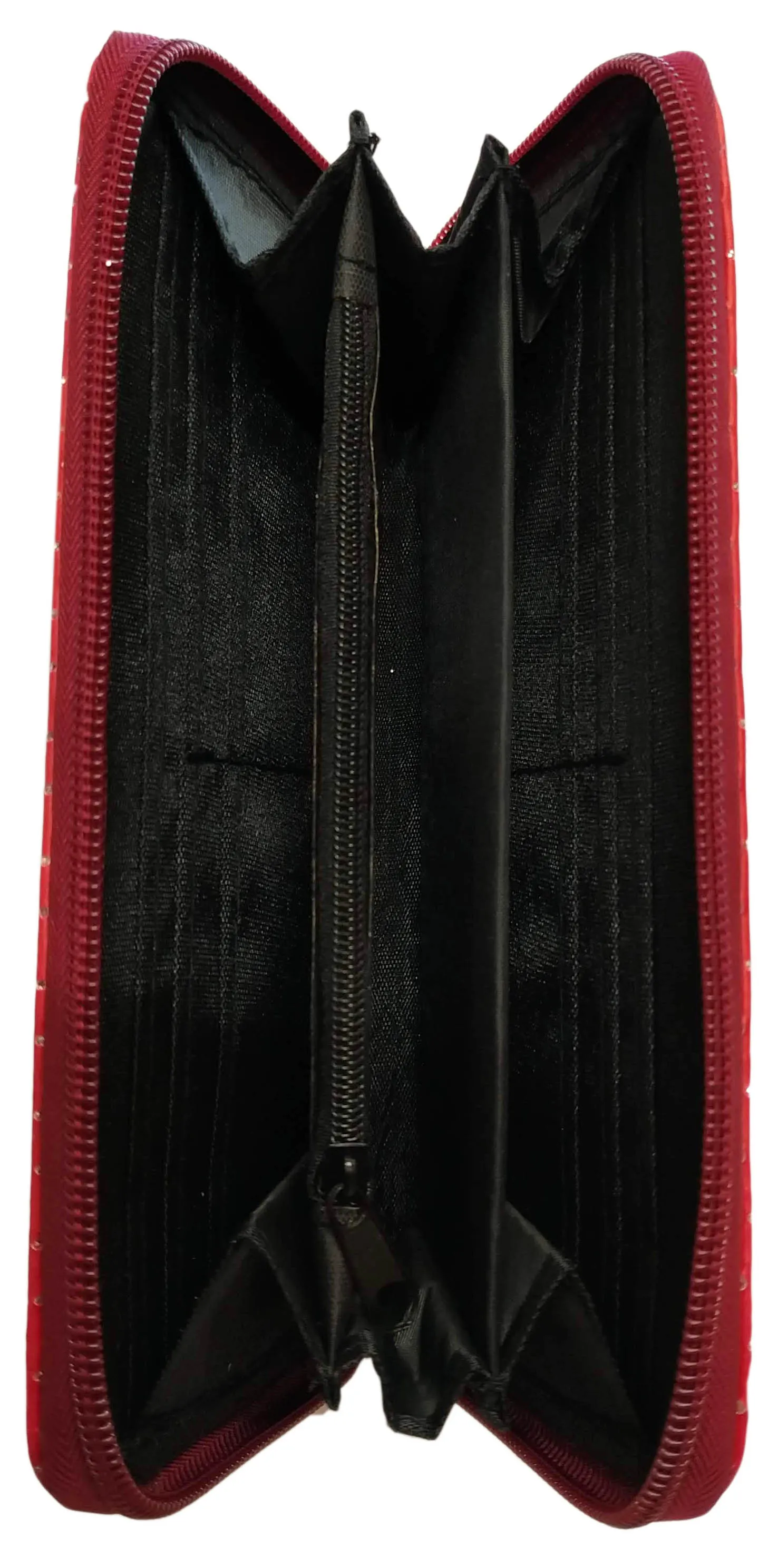 Die Schmitzens Geldbörse "Skyline" (groß, rot, 19x10cm)