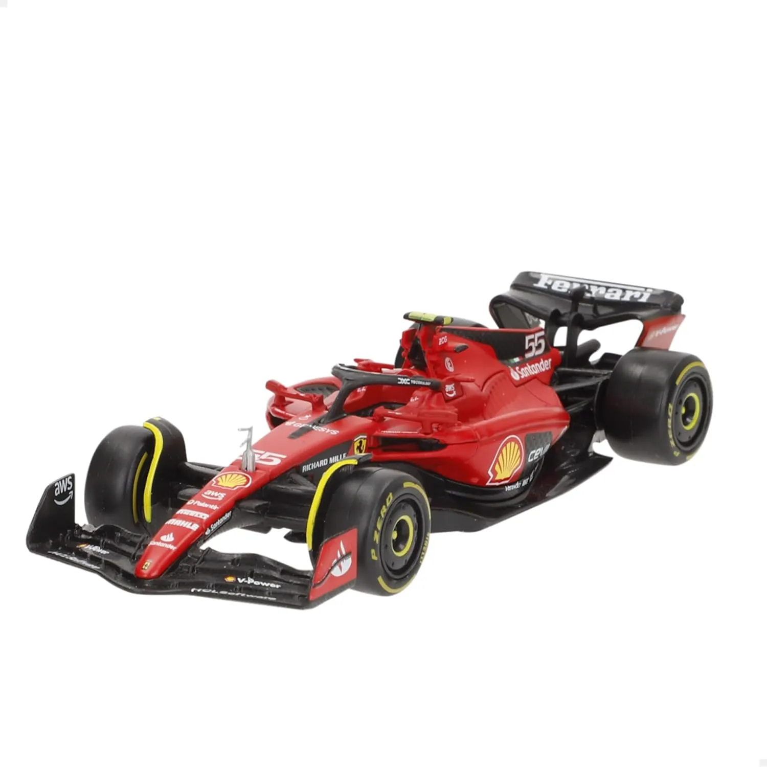 Bburago 18-36836 - Modellauto - Ferrari SF-23 Sainz #55 (Maßstab 1:43)