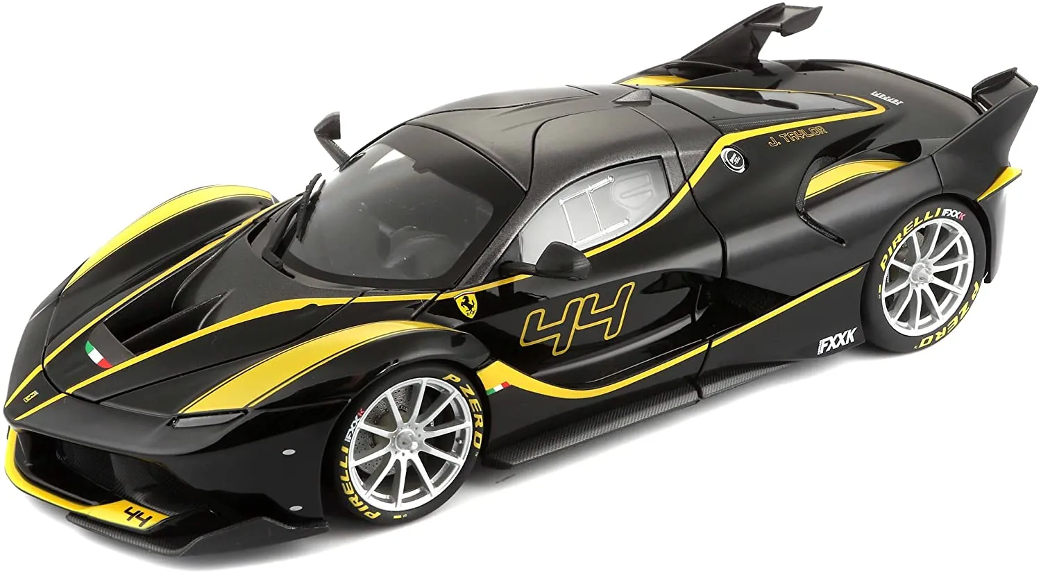 Bburago 18-16907 - Modellauto - LaFerrari FXX K Singnature (schwarz, Maßstab 1:18)
