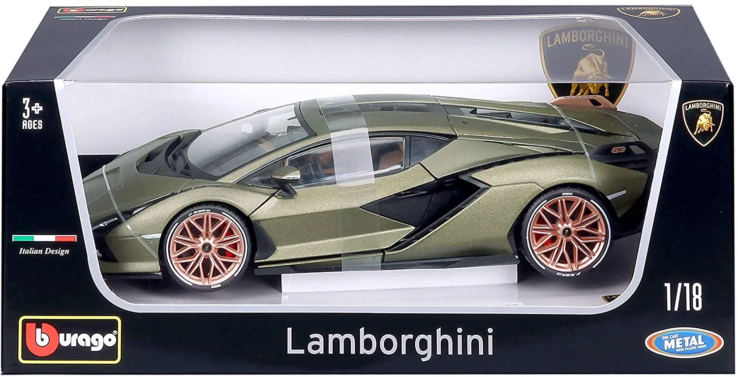 Bburago 18-11046 -  Modellauto - Lamborghini Sian FKP 37 (electric gold,  Maßstab 1:18)