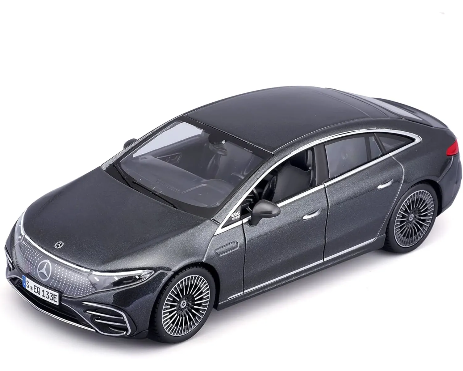 Maisto 32902GR - Modellauto - Mercedes EQS (grau, Maßstab 1:27)