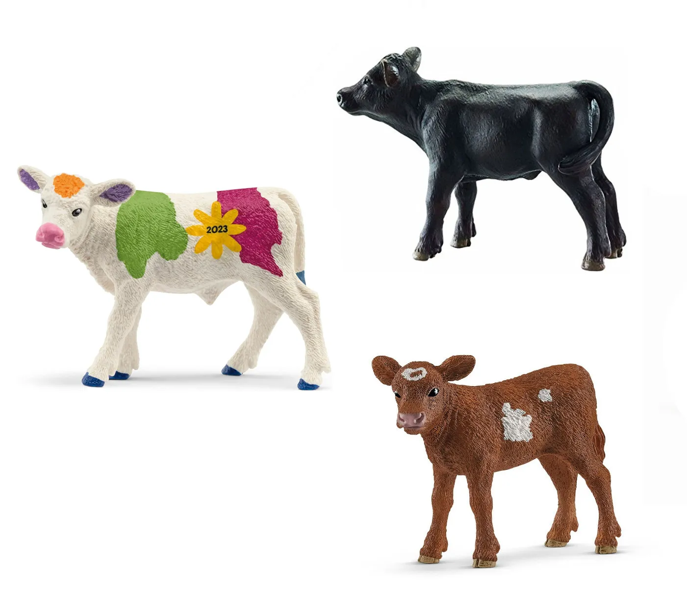 Schleich - Tierfiguren - Bauernhof-Set mit 17 Tieren