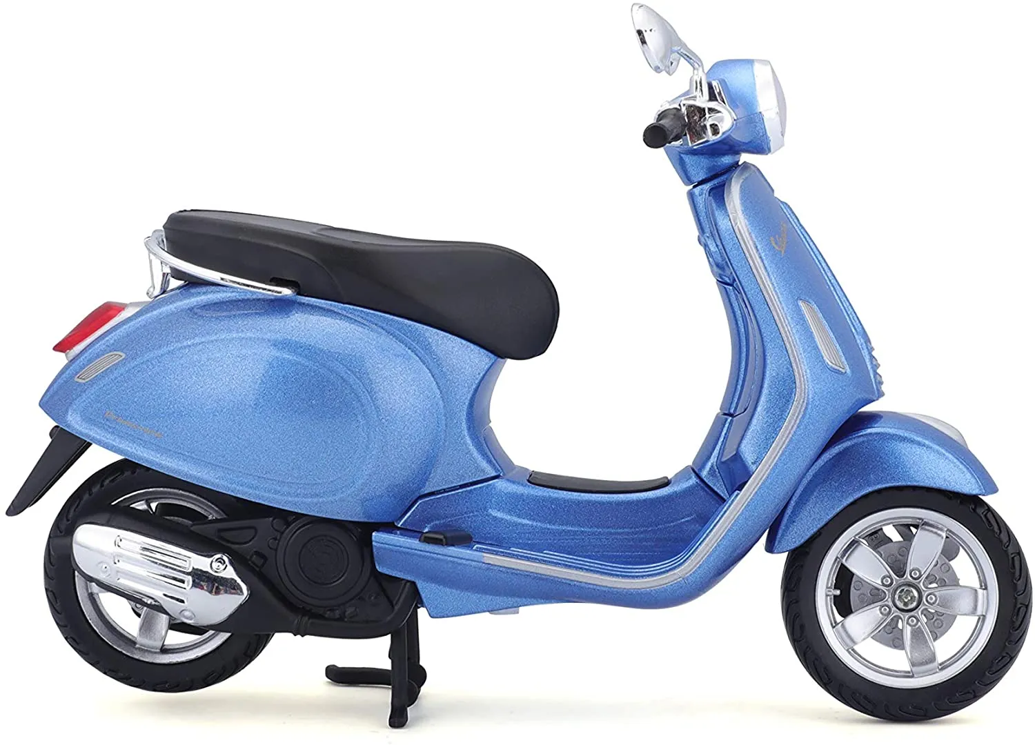 Maisto 32721 - Modellroller - Vespa Roller Primavera 150 (blau, Maßstab 1:12)