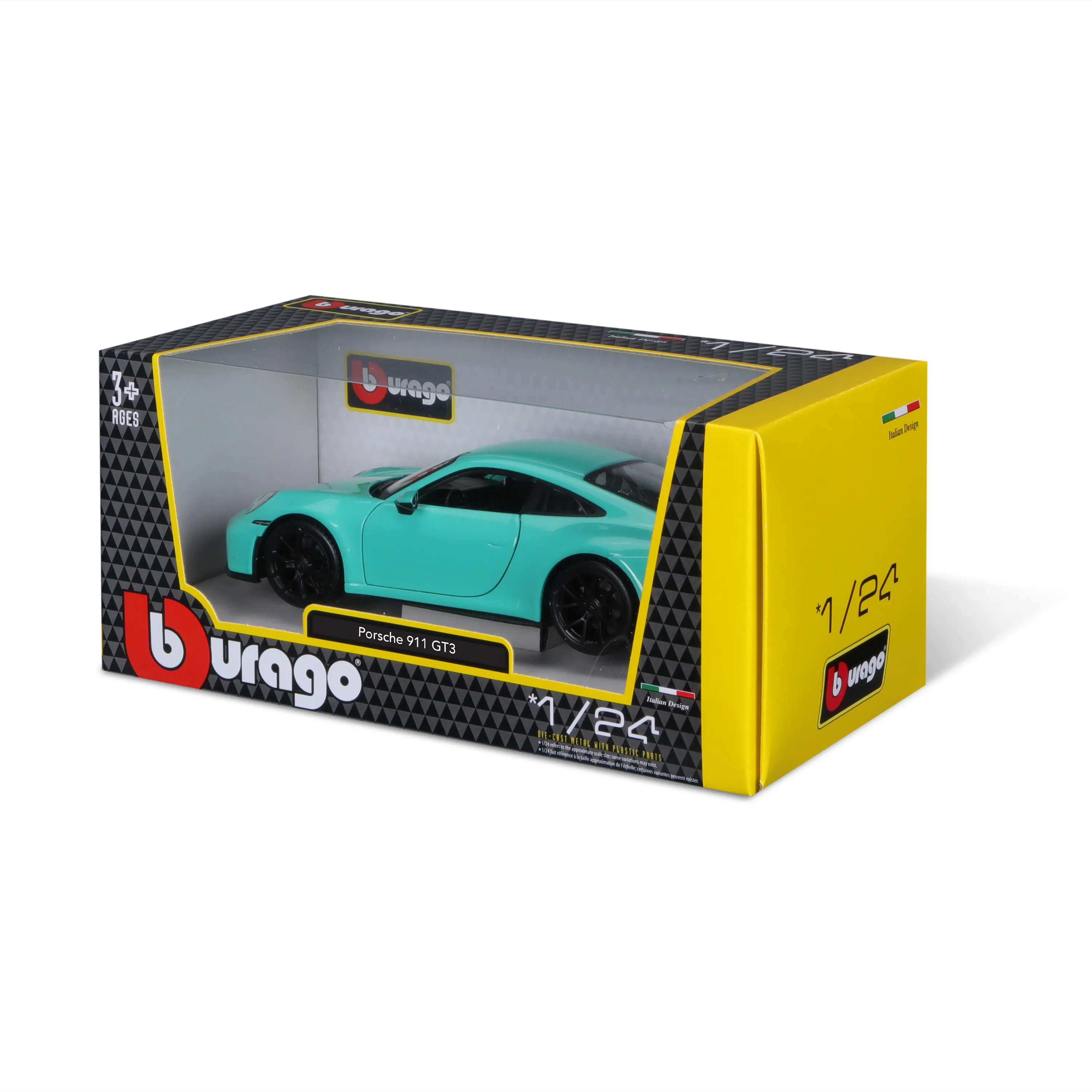 Bburago 18-21104 - Modellauto - Porsche 911 GT3 '21 (grün, Maßstab 1:24)