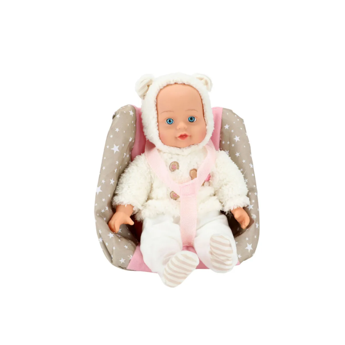 Toi-Toys 02155A - BEAU Babypuppe 33cm in Kindersitz