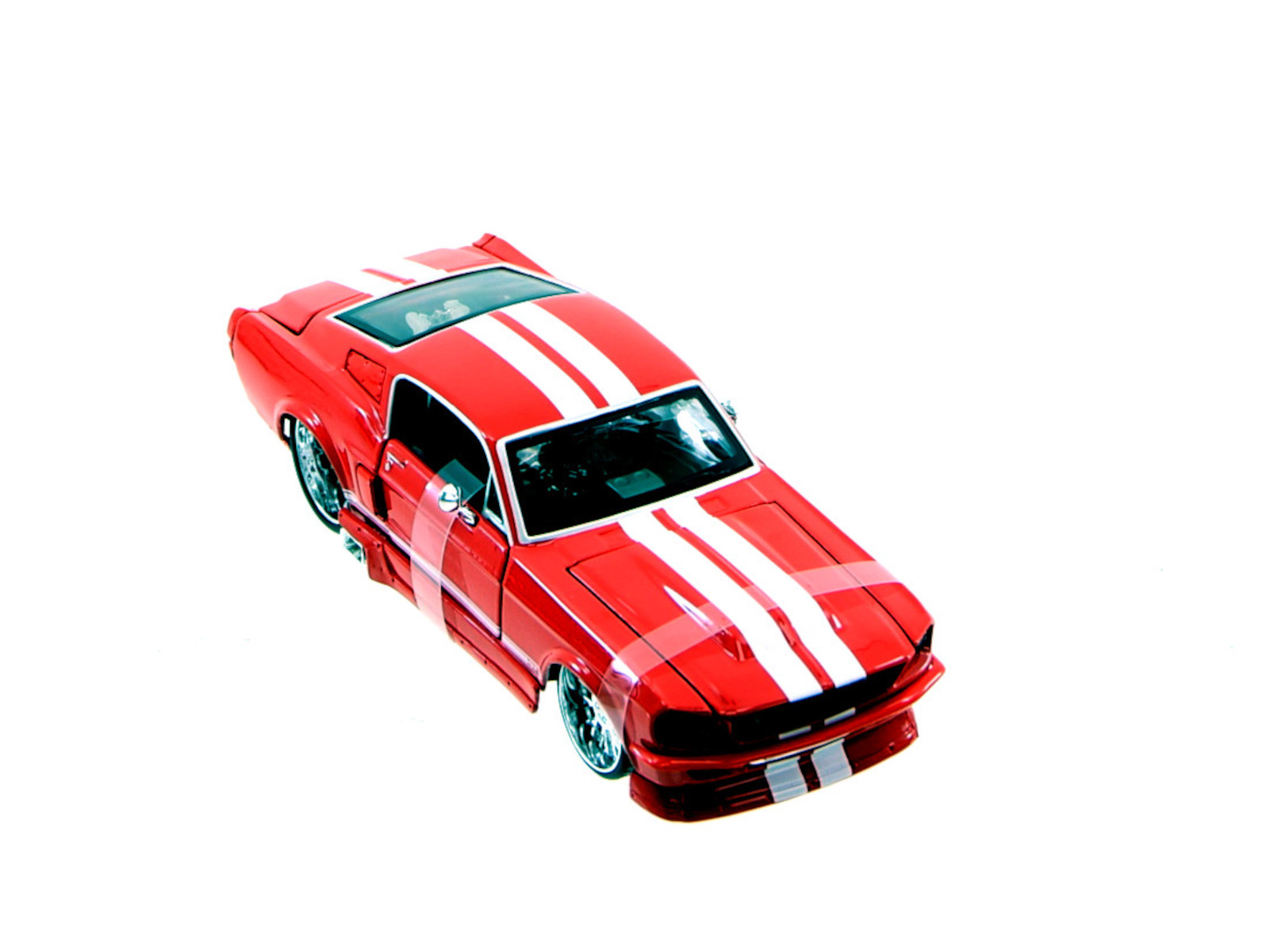 Maisto 31094 - Modellauto - Ford Mustang GT500 '67 (rot, Maßstab 1:24) 