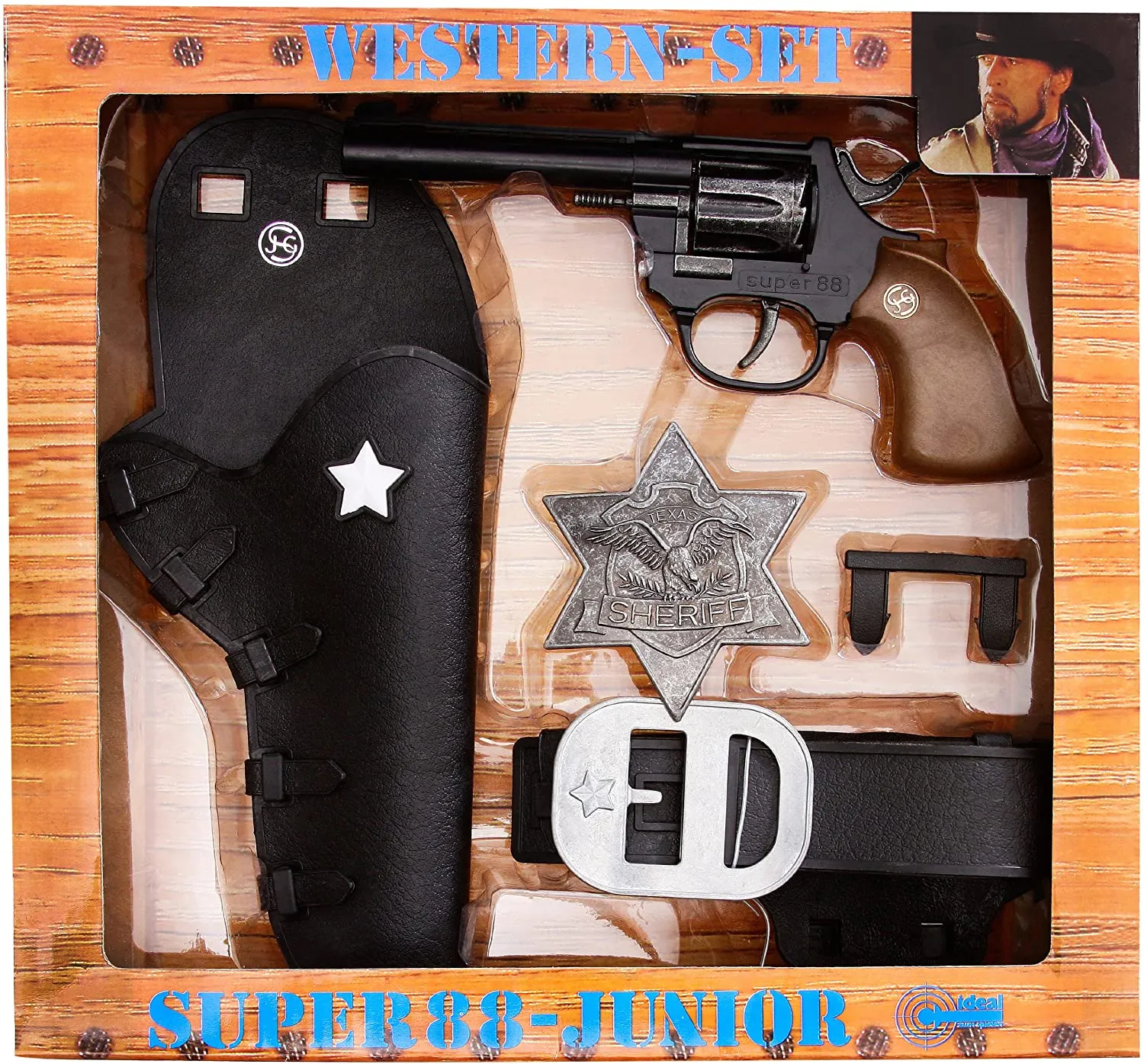 Western Set Super 88-Junior (Pistole + Gürtel & Holster + Sheriffstern)