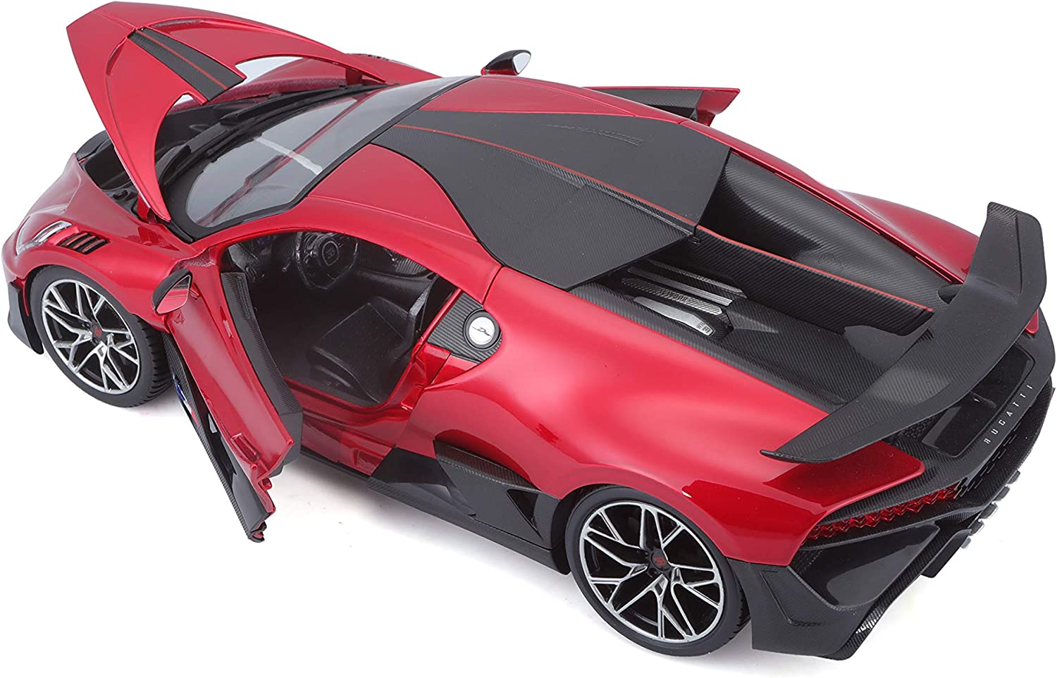 Bburago 18-11045 - Modellauto - Bugatti DIVO (rot metallic, Maßstab 1:18)