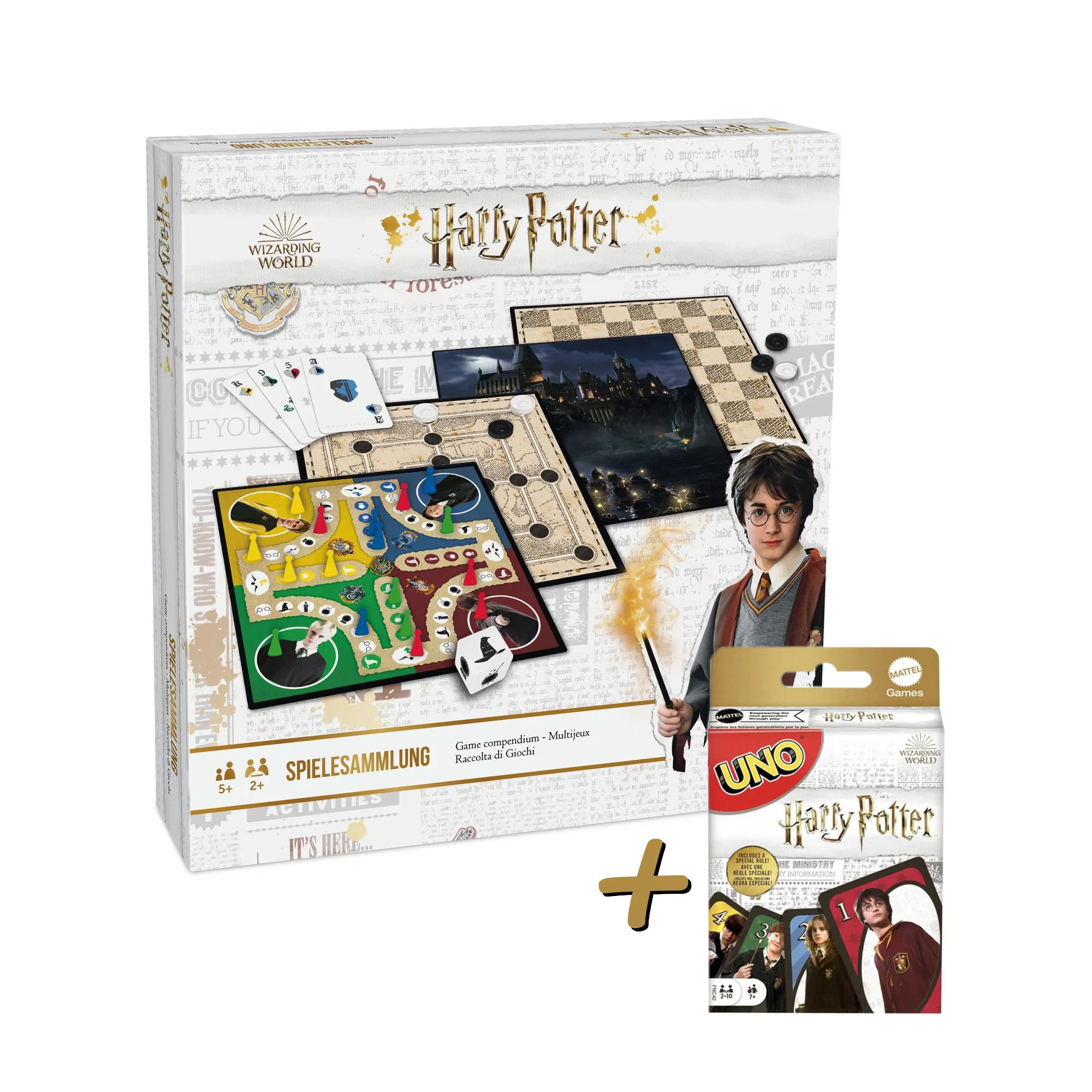 Harry Potter - Spielesammlung + UNO Kartenspiel Harry Potter - Spielesammlung + UNO Kartenspiel
