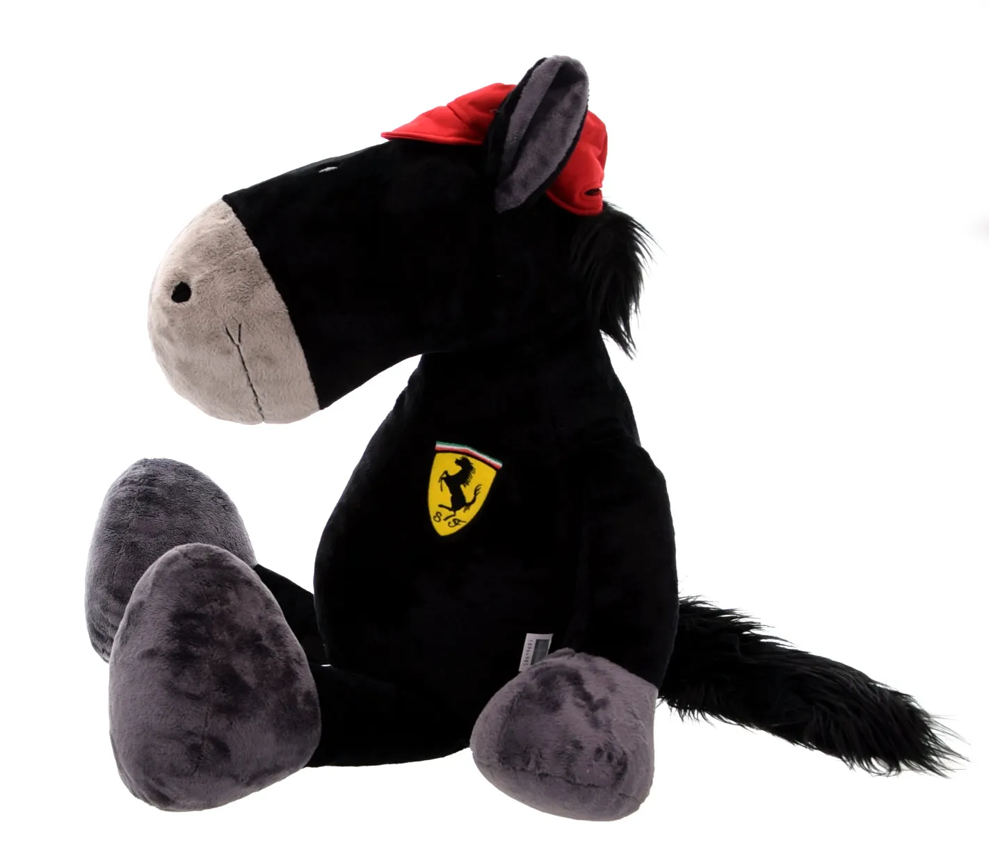 NICI 26296 - Plüschfigur - Pferd Ferrari Edition (schwarz, 80cm)
