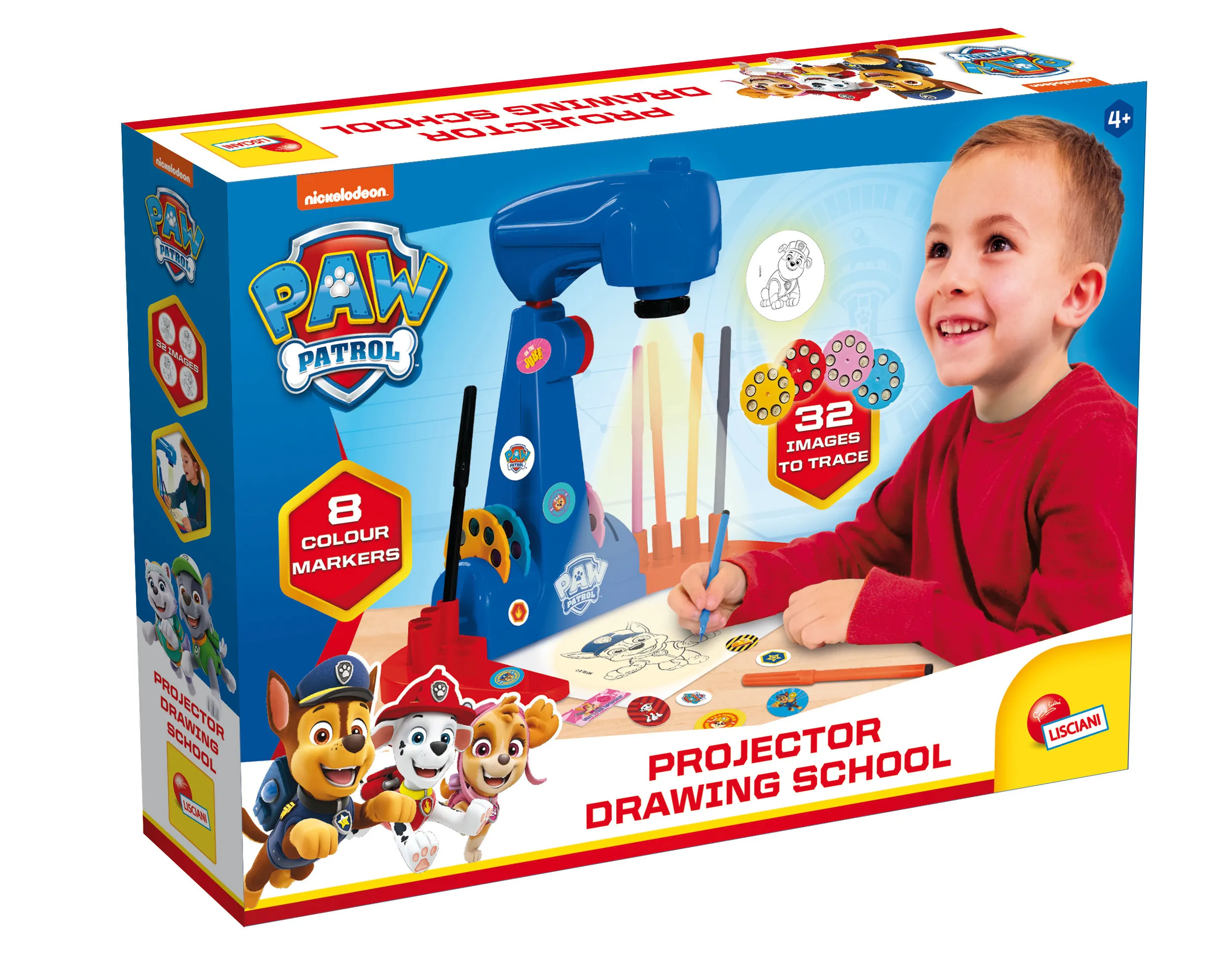 Lisciani 104710 - Paw Patrol Zeichenschule mit Projektor