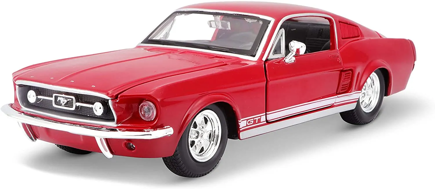 Maisto 31260 - Modellauto - Ford Mustang GT '67 (rot, Maßstab 1:24)